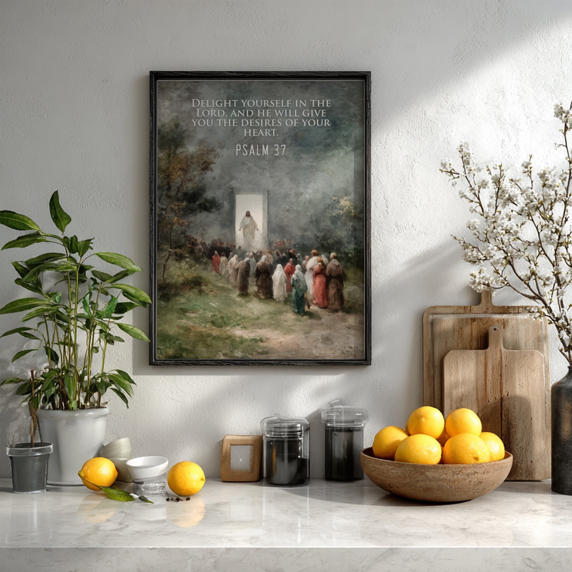 Psalm 37: The Equilibrium – Modern Minimalist Scripture Art