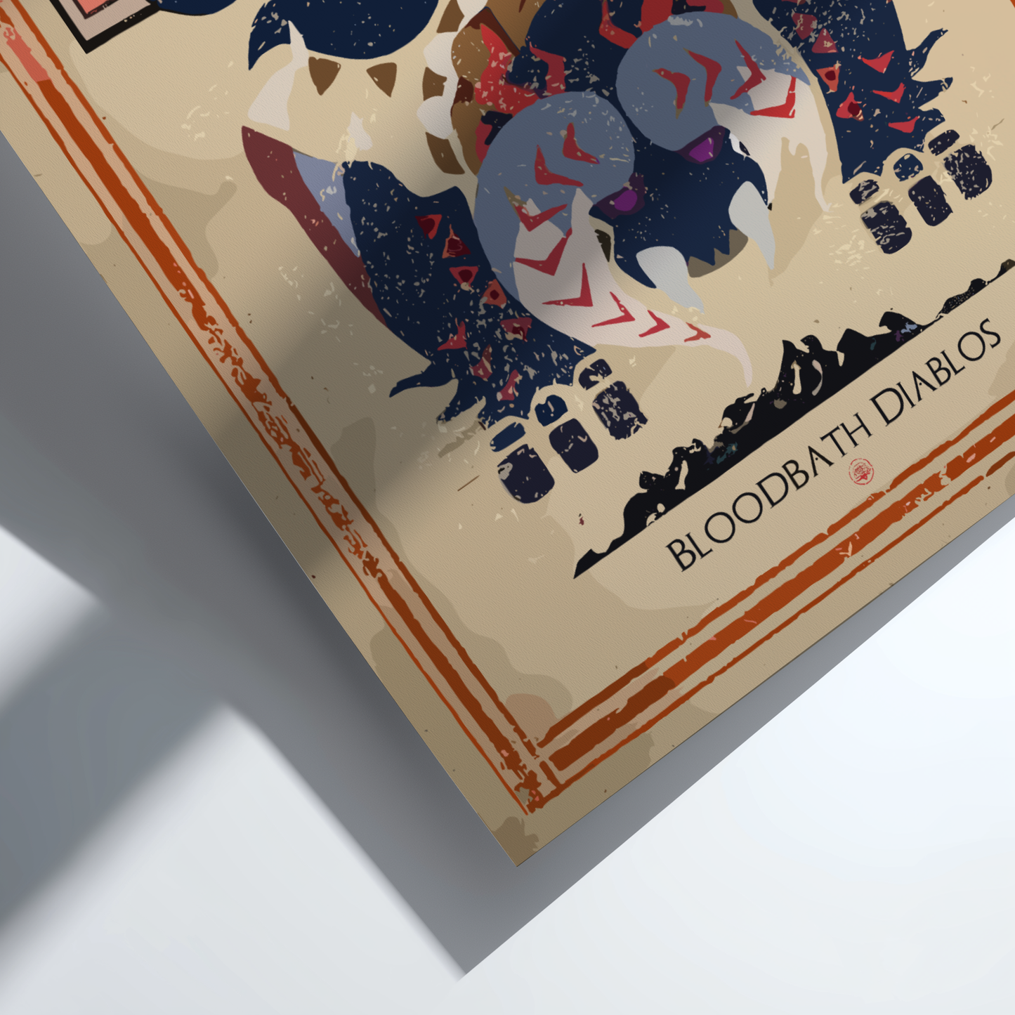 Bloodbath Diablos - Monster Hunter Wall Art Print