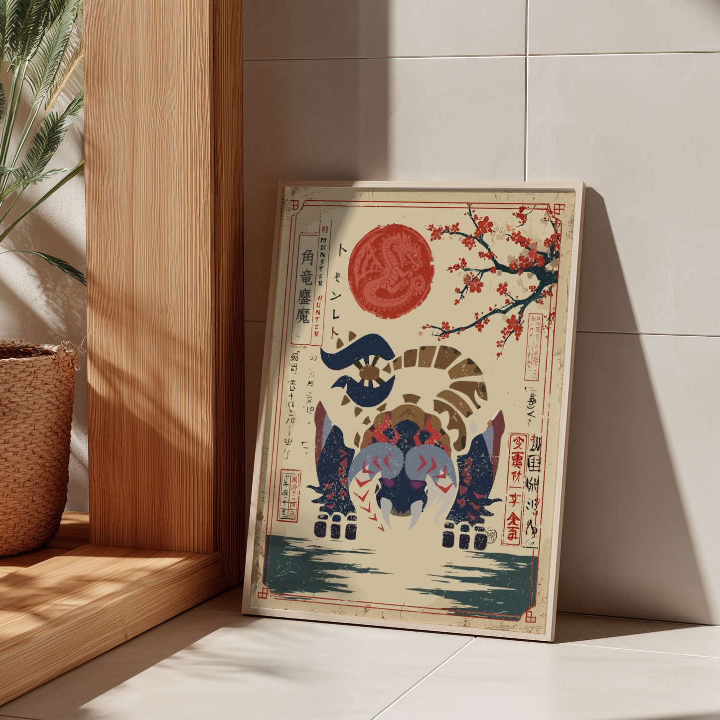 Bloodbath Diablos Art Print - Monster Hunter Poster