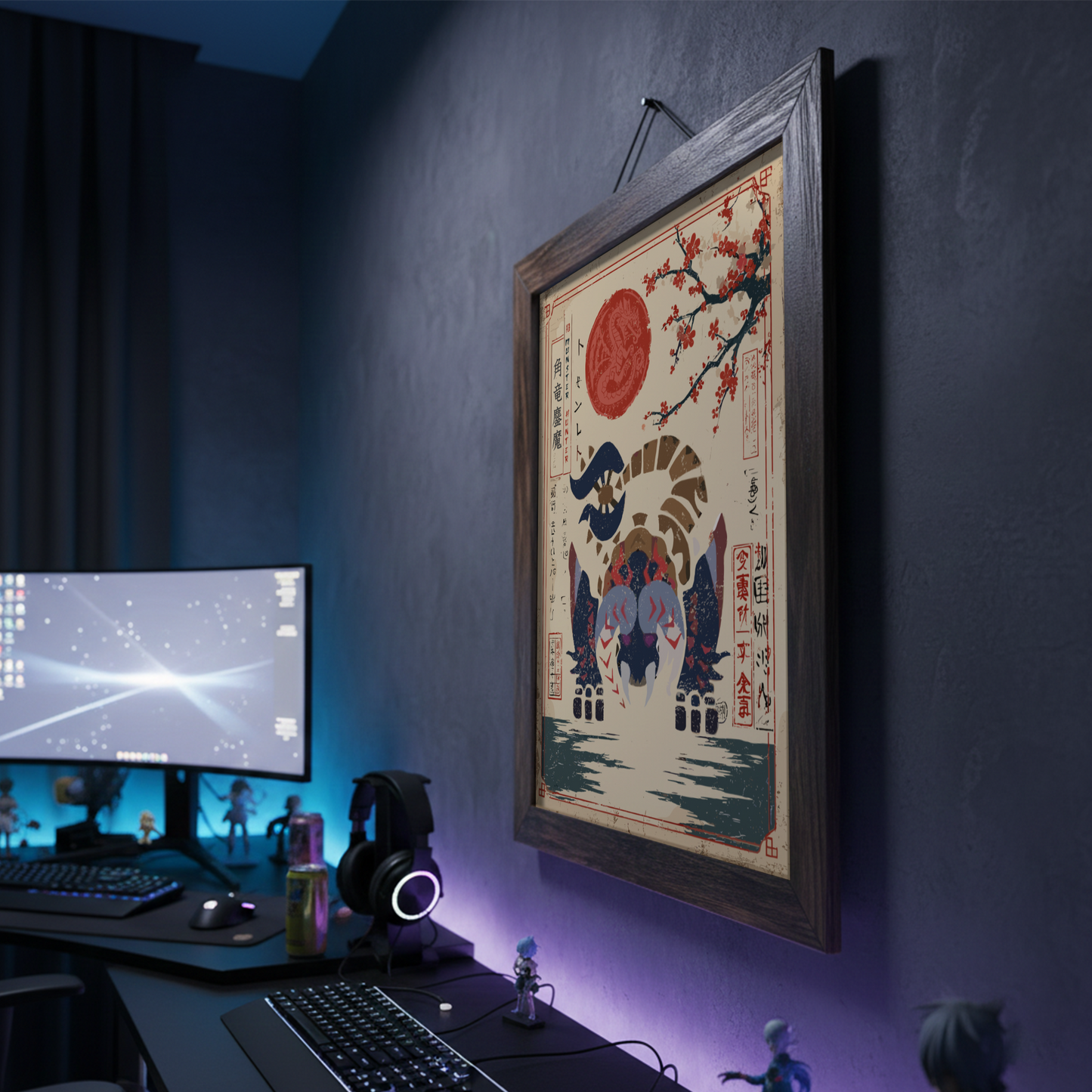 Bloodbath Diablos Art Print - Monster Hunter Poster