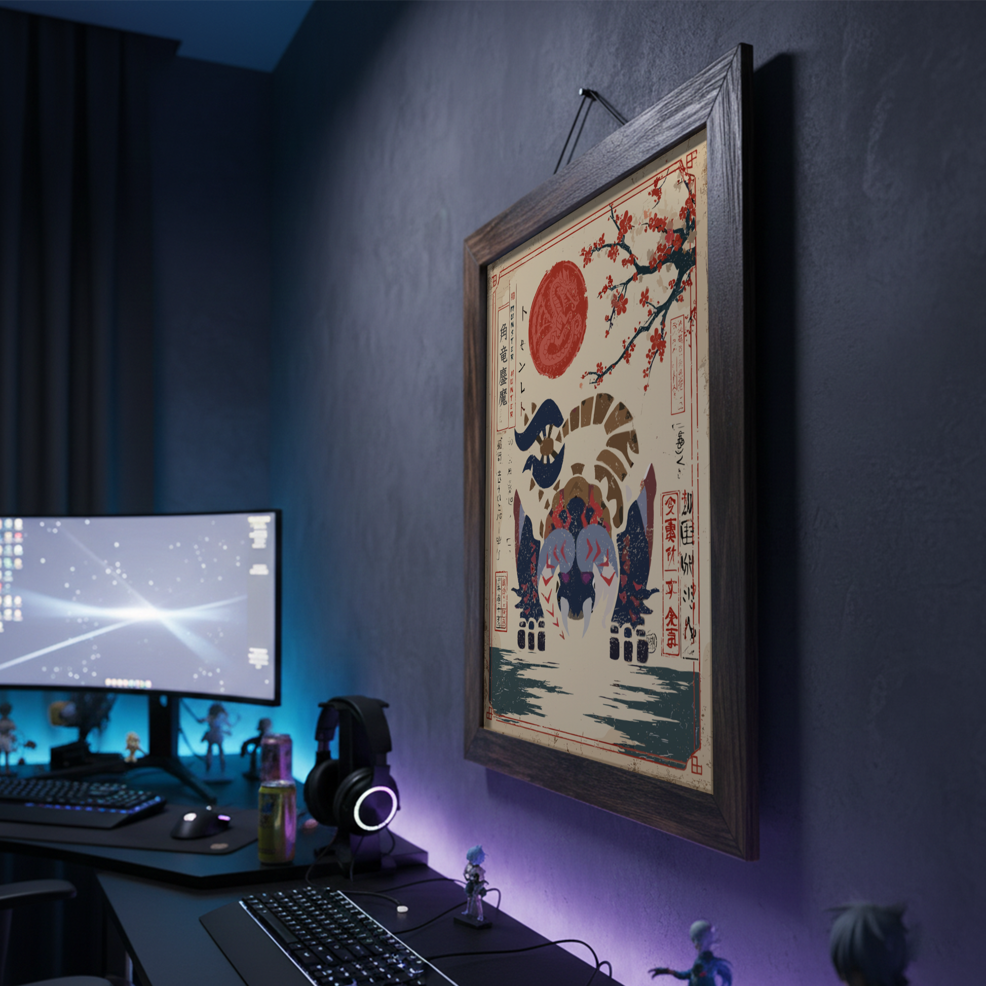 Bloodbath Diablos Art Print - Monster Hunter Poster