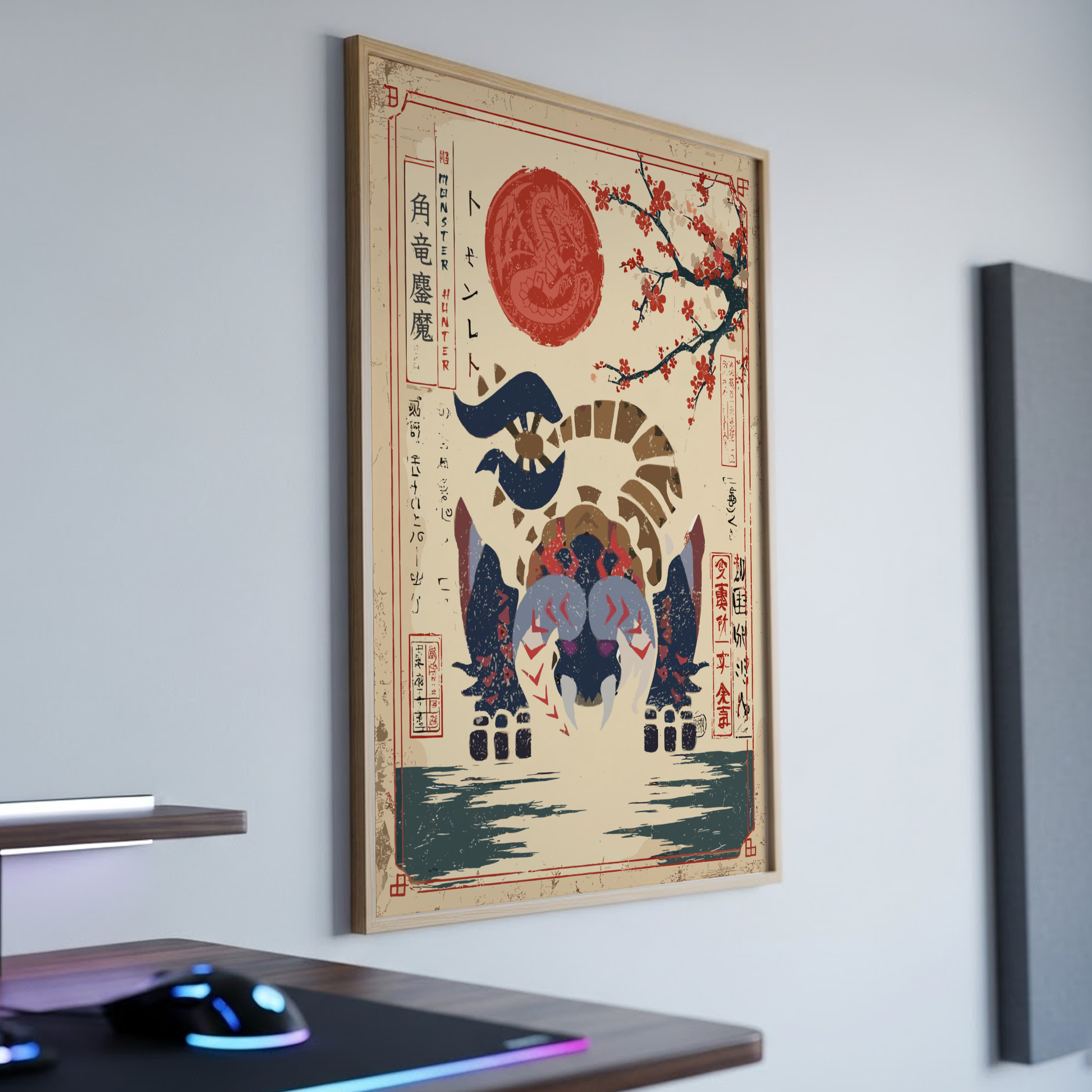 Bloodbath Diablos Art Print - Monster Hunter Poster