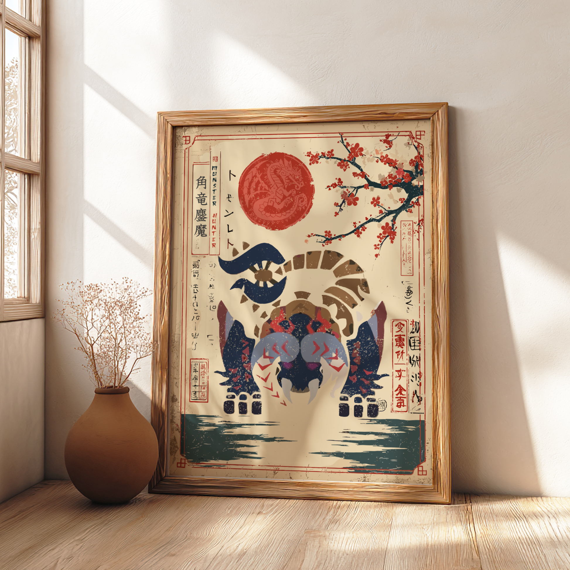 Bloodbath Diablos Art Print - Monster Hunter Poster