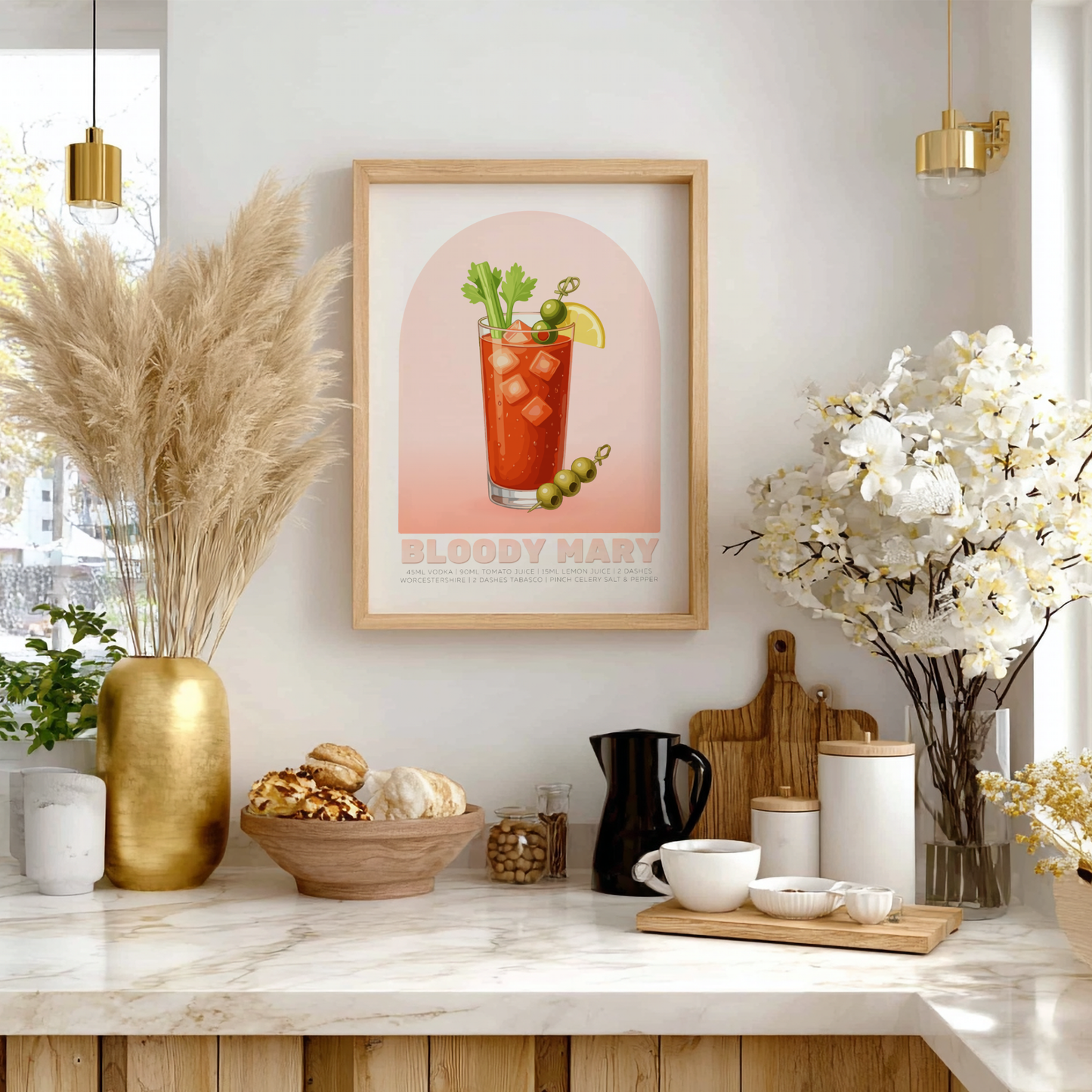Bloody Mary Cocktail Poster - Drinks Wall Art