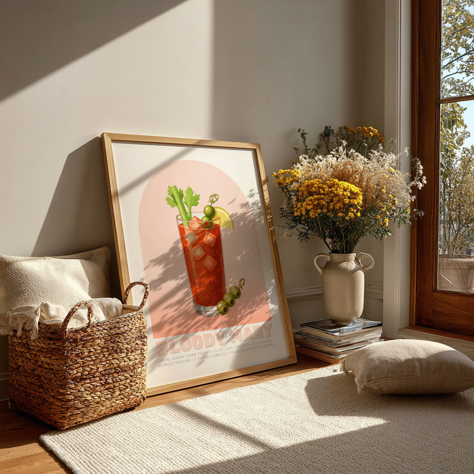 Bloody Mary Cocktail Poster - Drinks Wall Art