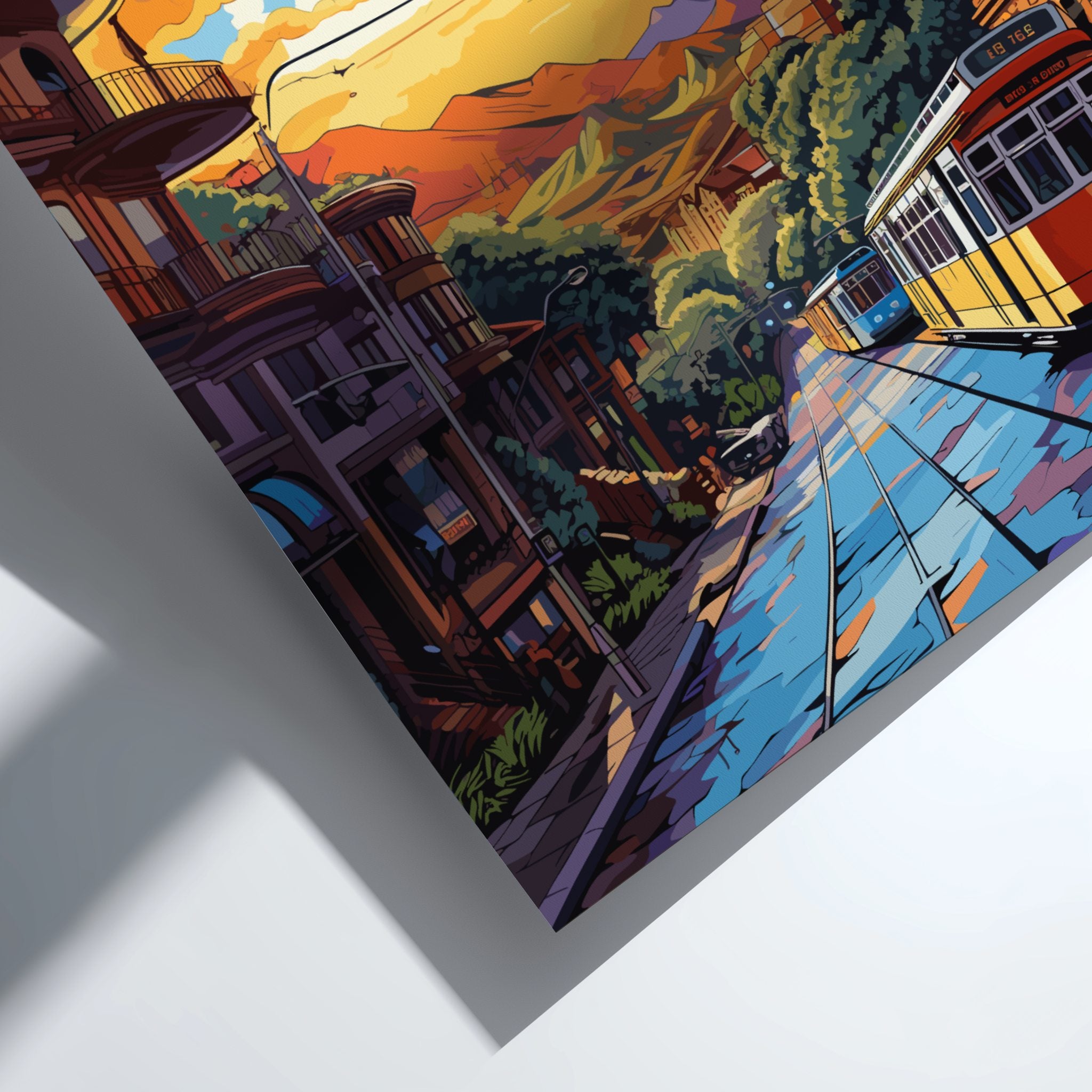 South America BOGOTA SKYLINE POSTER - COLOMBIAN CITYSCAPE ART