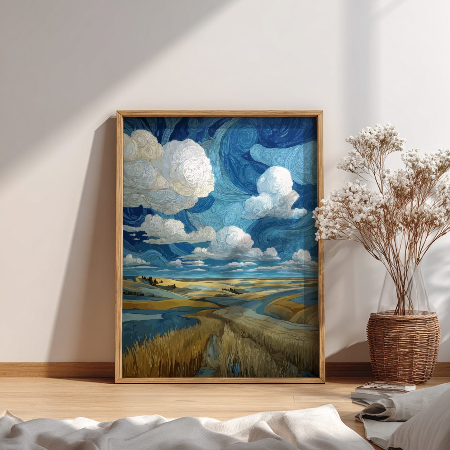 Boundless - Wide Open Plain and Vast Sky Landscape Wall Art