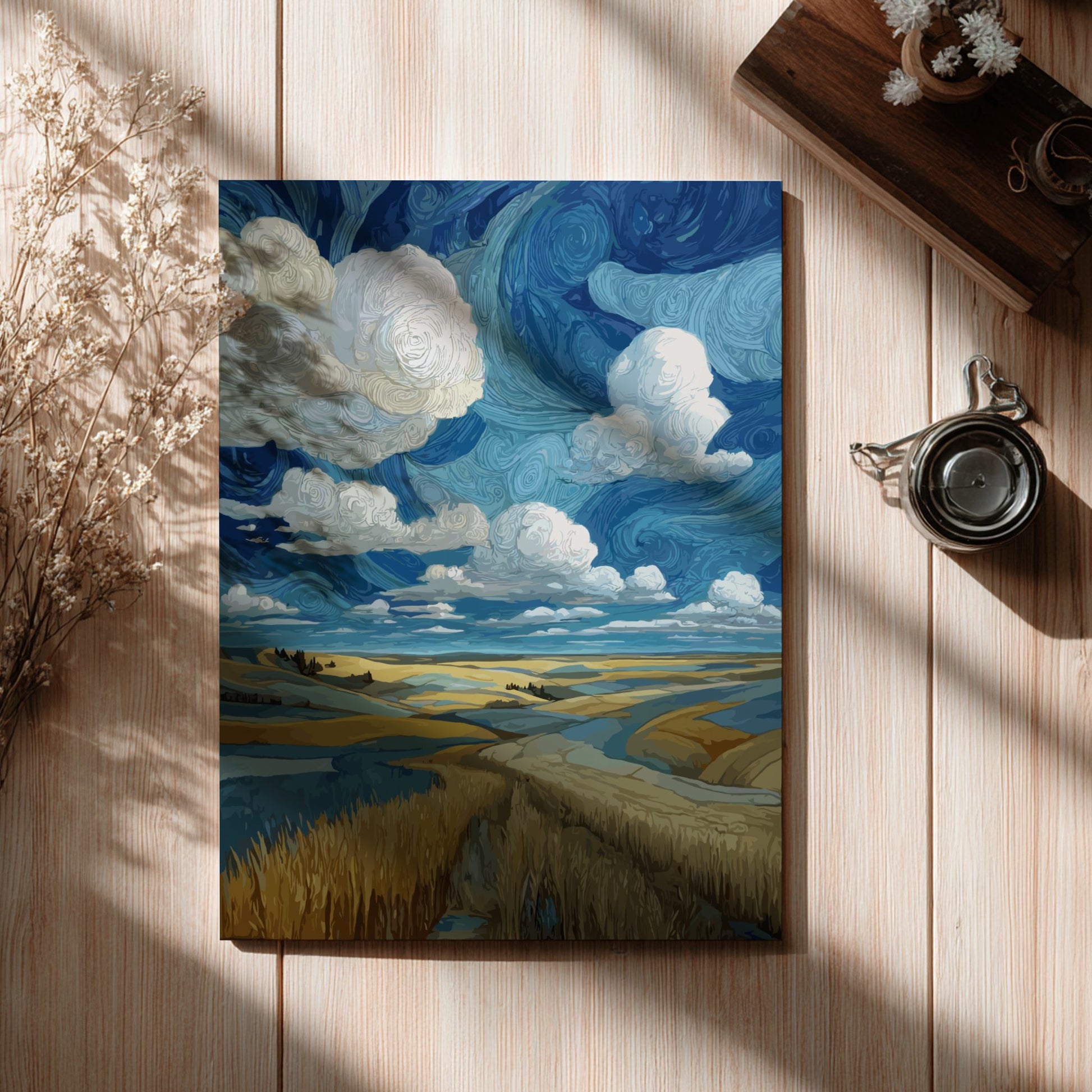 Boundless - Wide Open Plain and Vast Sky Landscape Wall Art