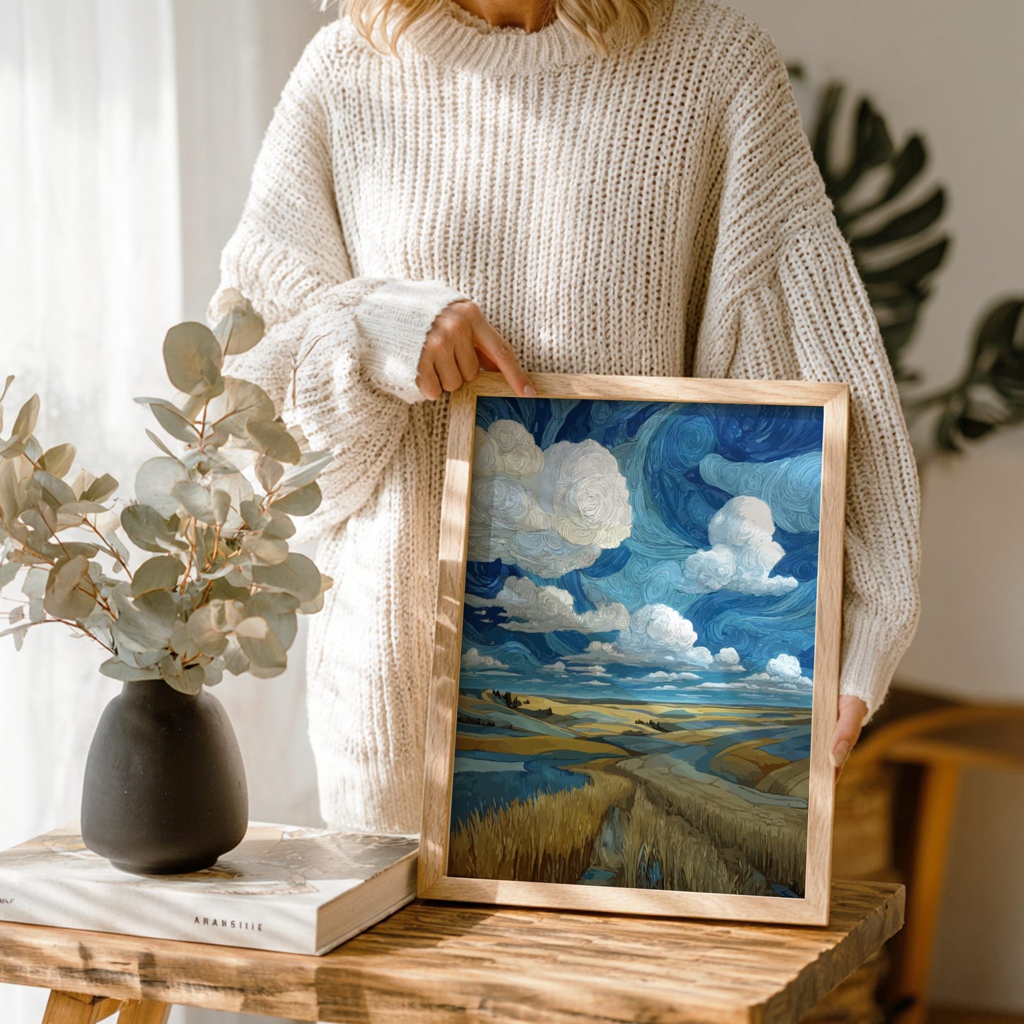 Boundless - Wide Open Plain and Vast Sky Landscape Wall Art