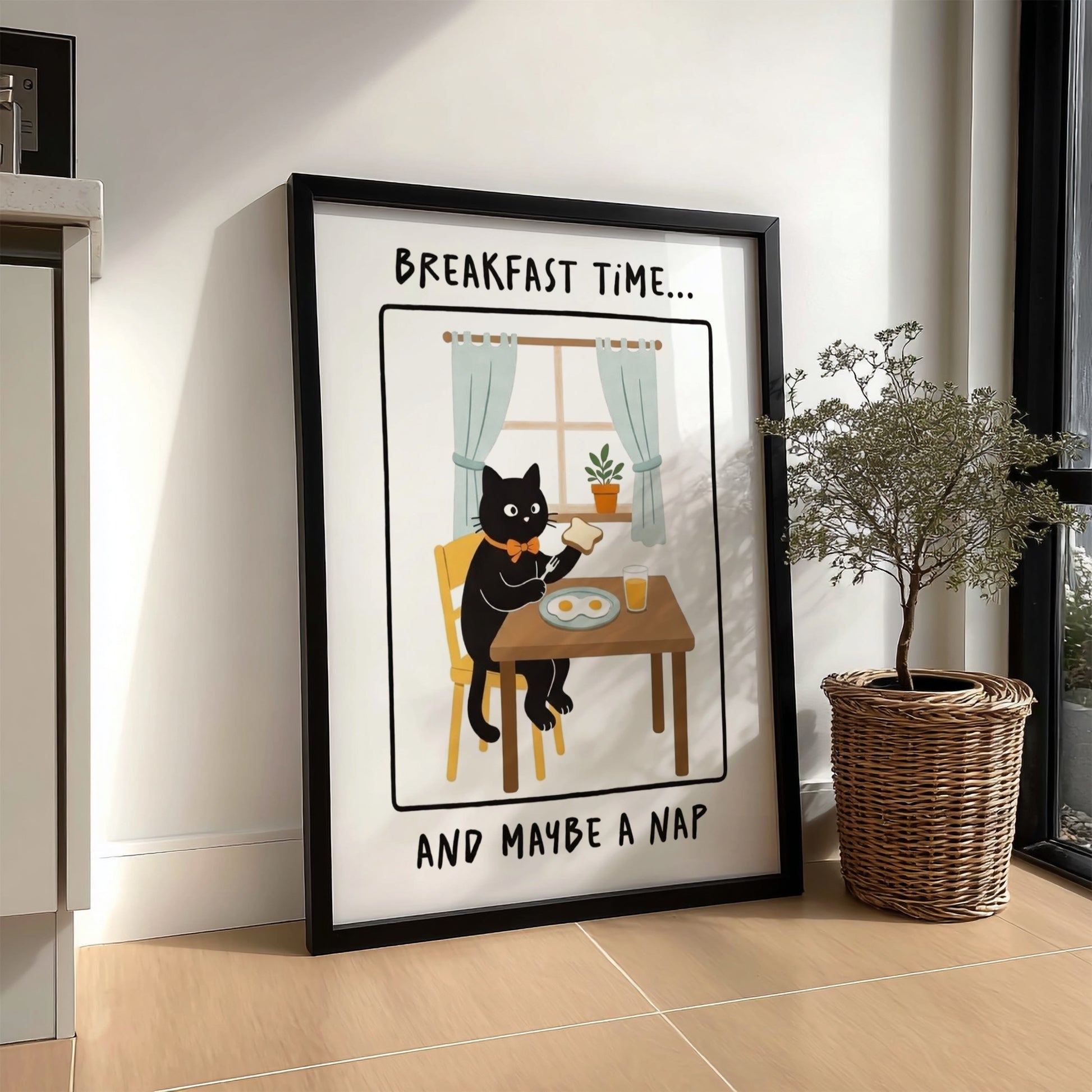 Breakfast Time Poster - Cozy Morning Vibes Wall Art Print