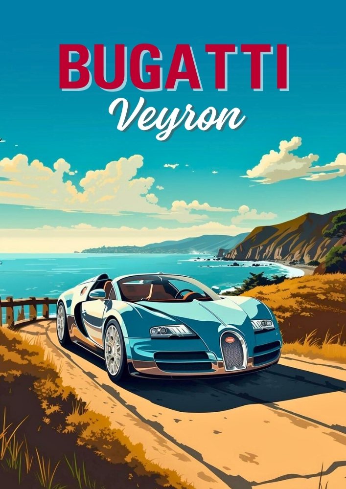 Impression Bugatti Veyron des années 2000