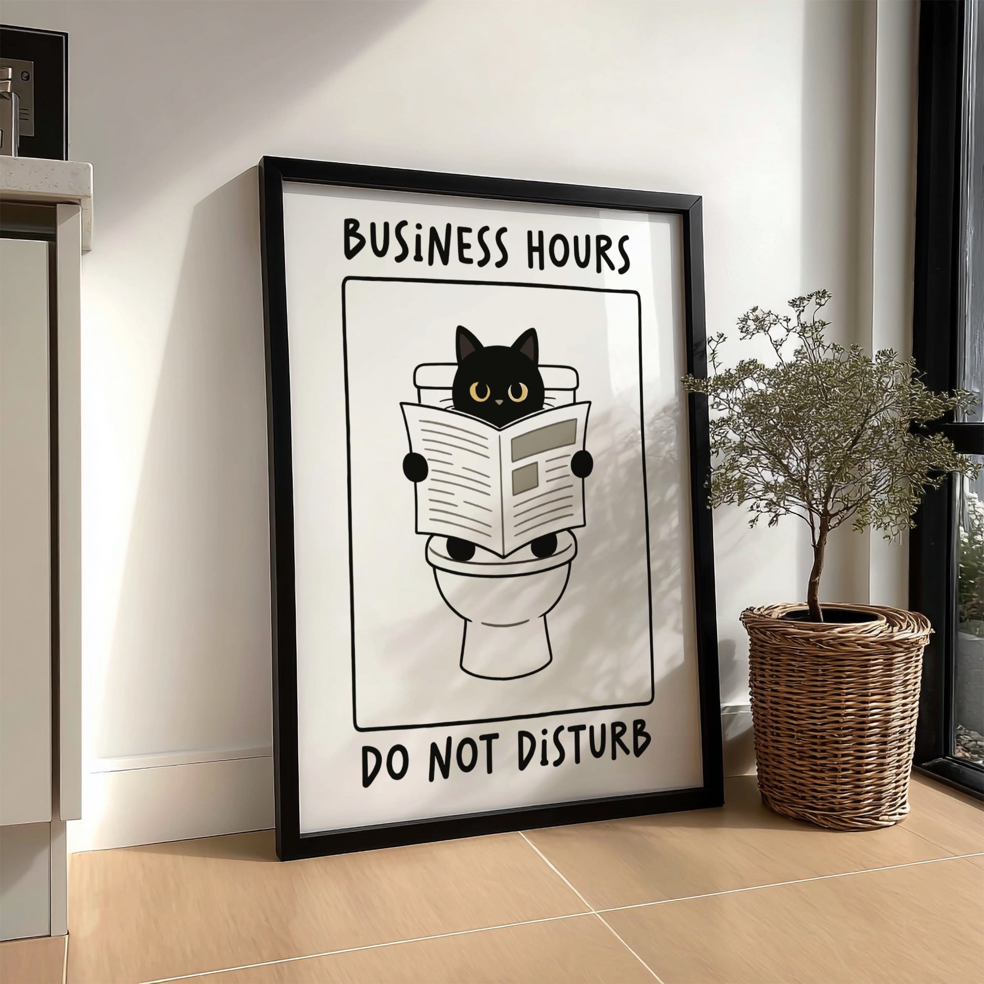 Business Hours: Do Not Disturb Poster - Funny Office Wall Art Print