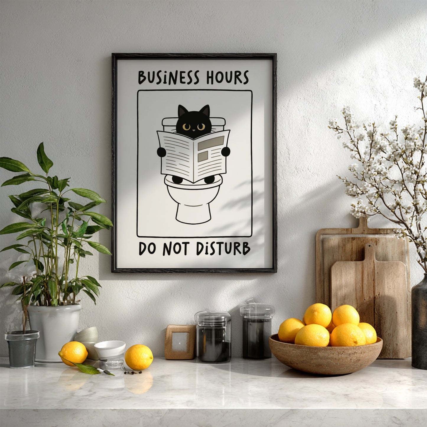 Business Hours: Do Not Disturb Poster - Funny Office Wall Art Print