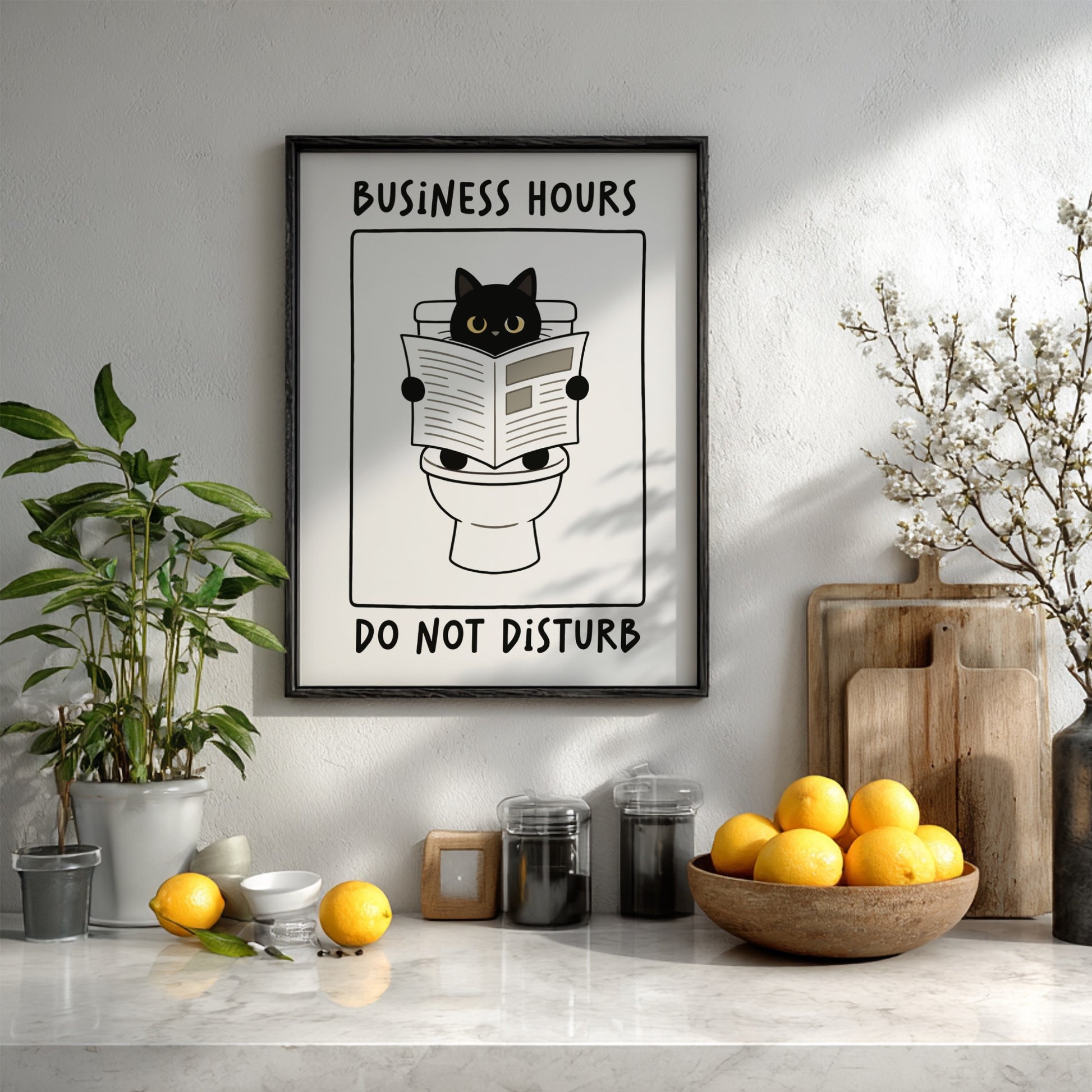 Business Hours: Do Not Disturb Poster - Funny Office Wall Art Print