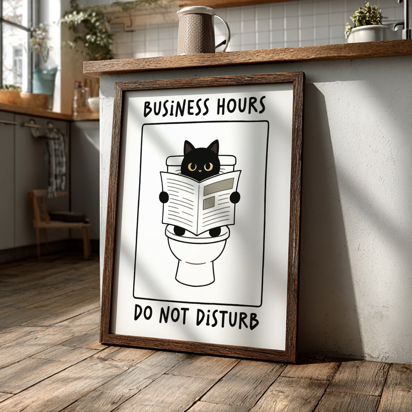 Business Hours: Do Not Disturb Poster - Funny Office Wall Art Print