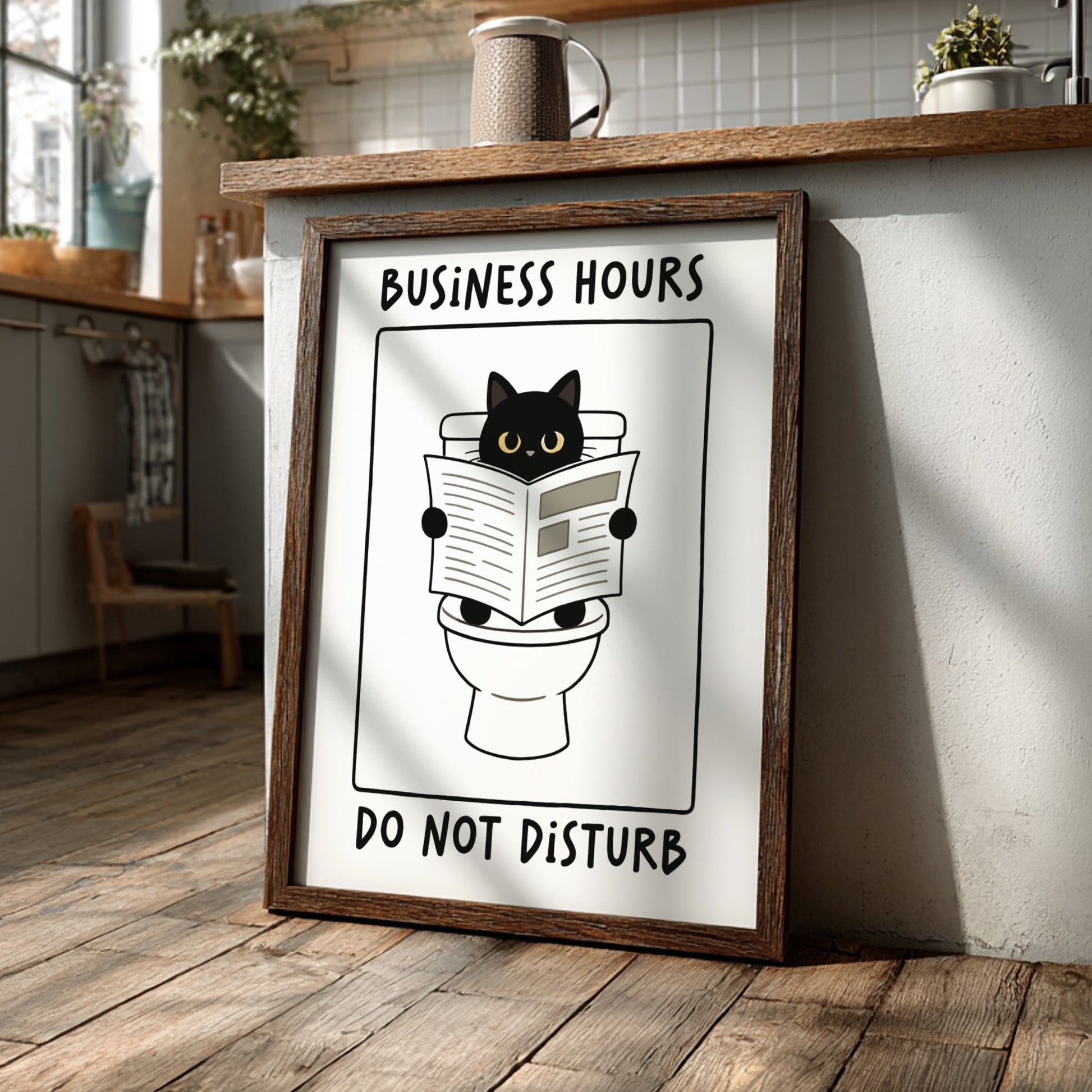 Business Hours: Do Not Disturb Poster - Funny Office Wall Art Print