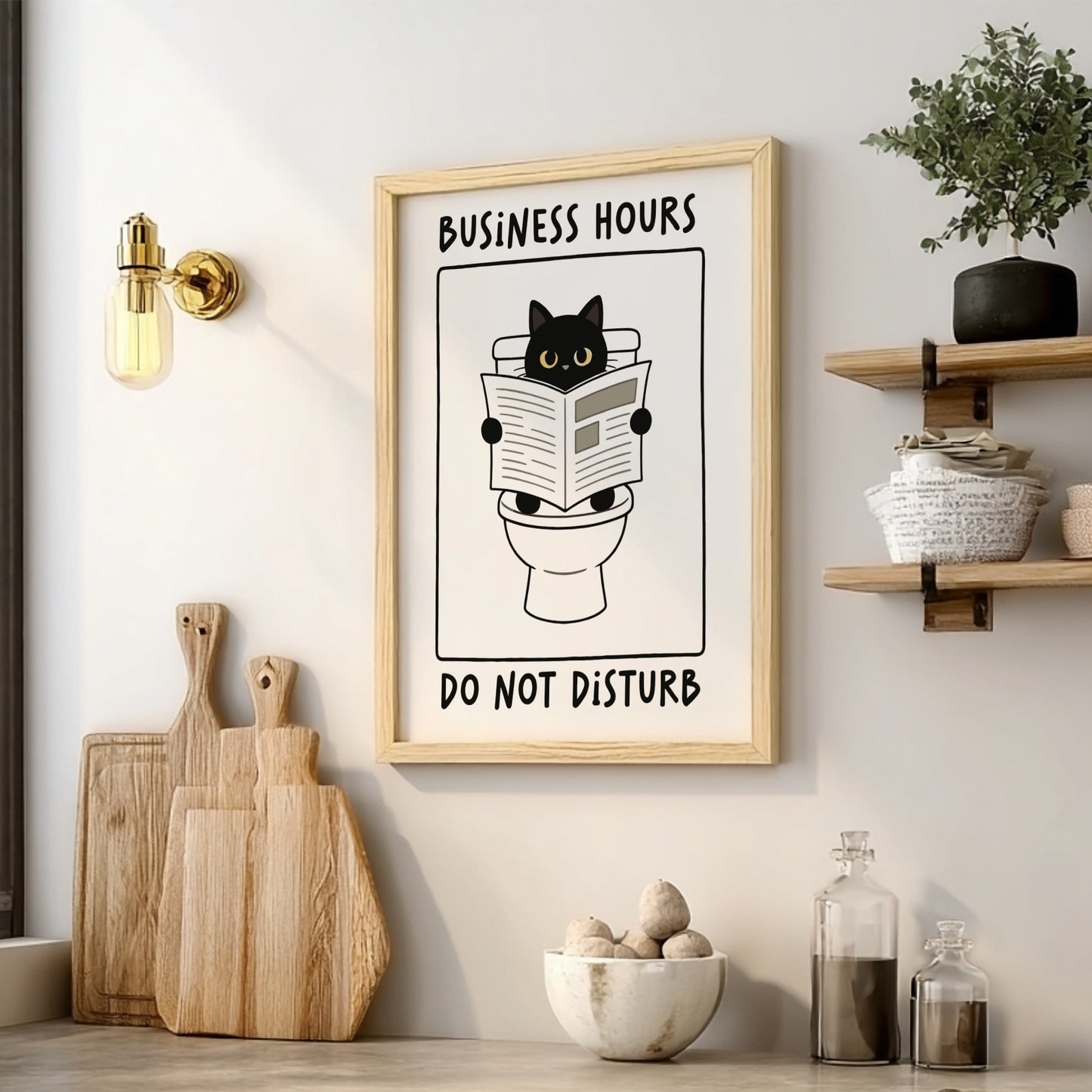 Business Hours: Do Not Disturb Poster - Funny Office Wall Art Print