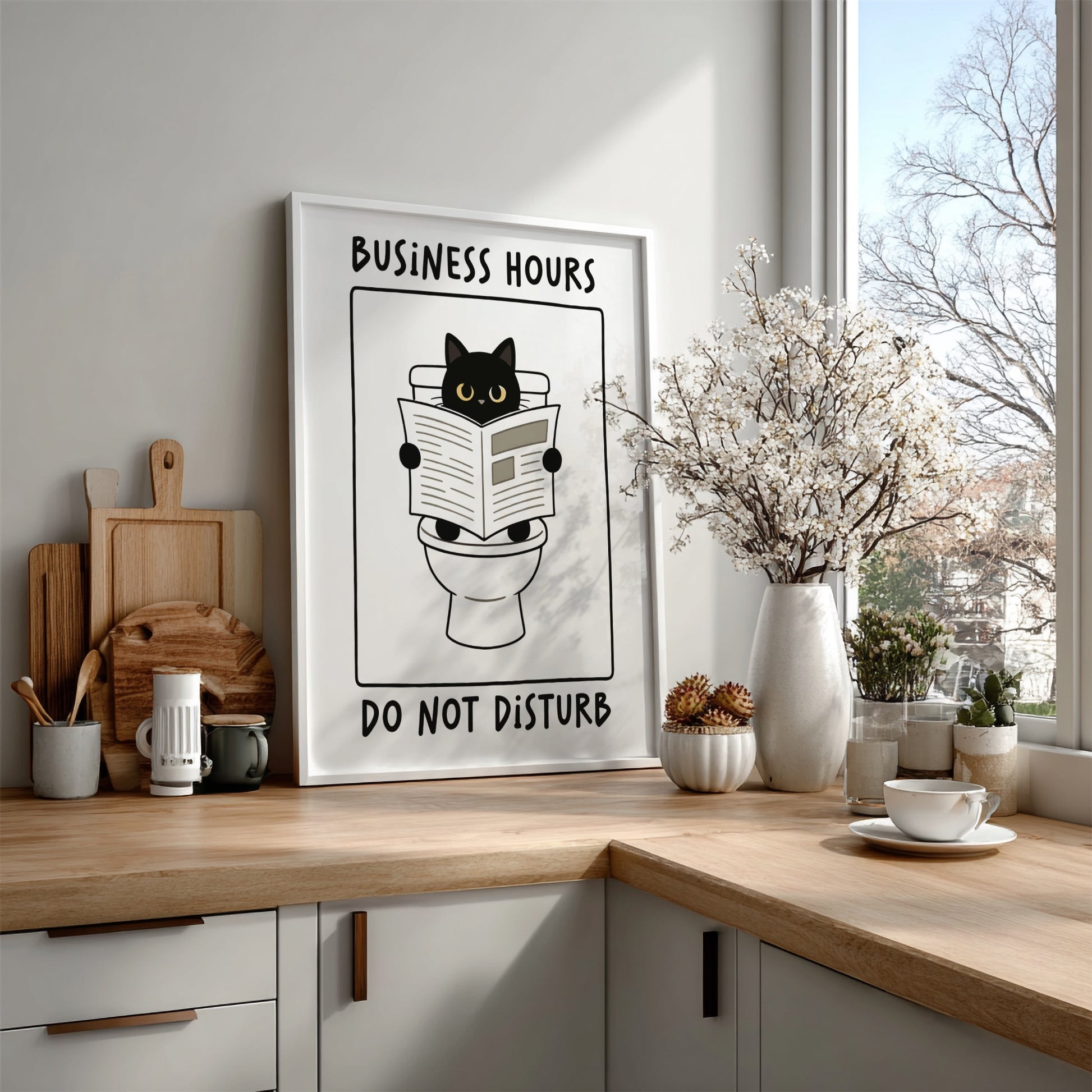 Business Hours: Do Not Disturb Poster - Funny Office Wall Art Print