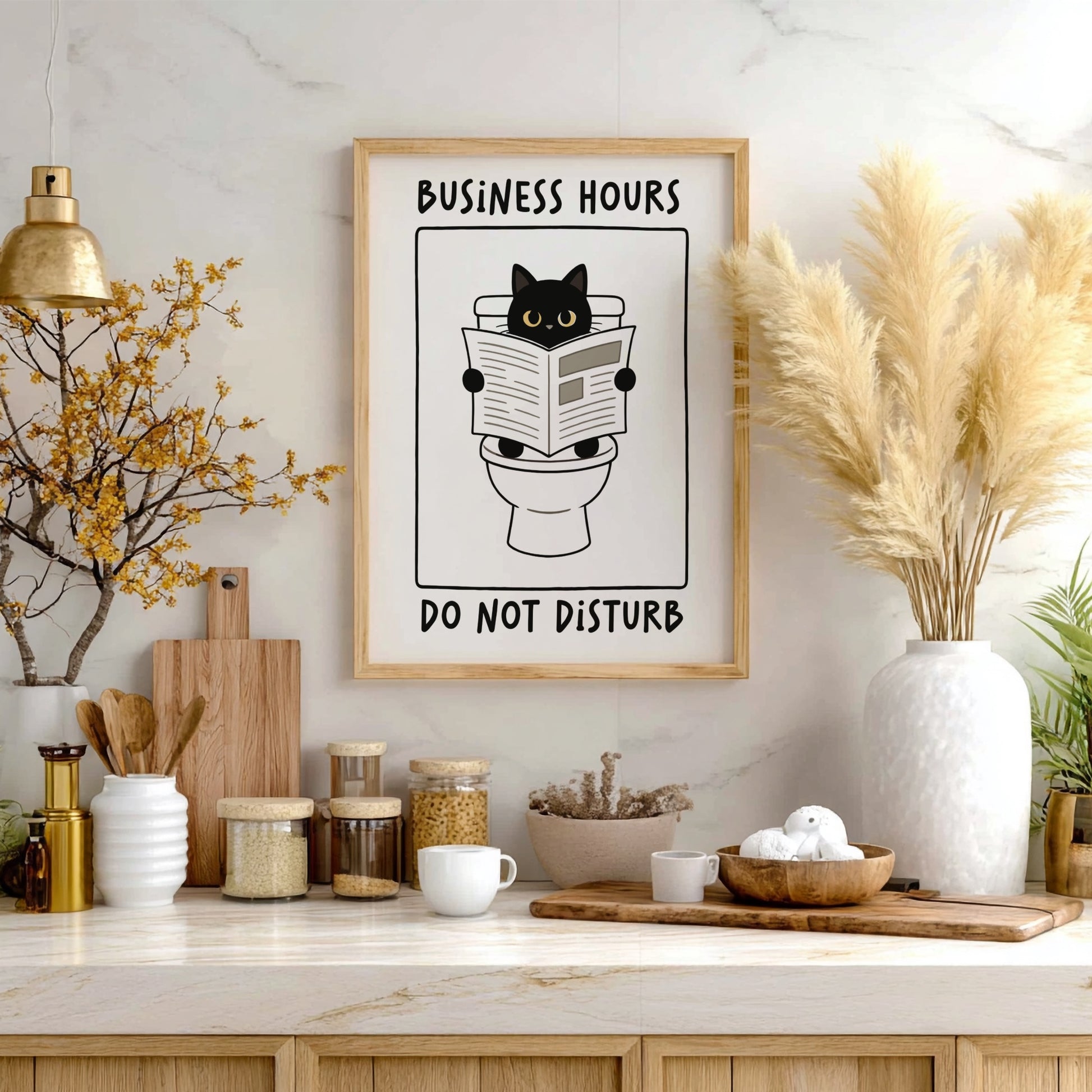 Business Hours: Do Not Disturb Poster - Funny Office Wall Art Print