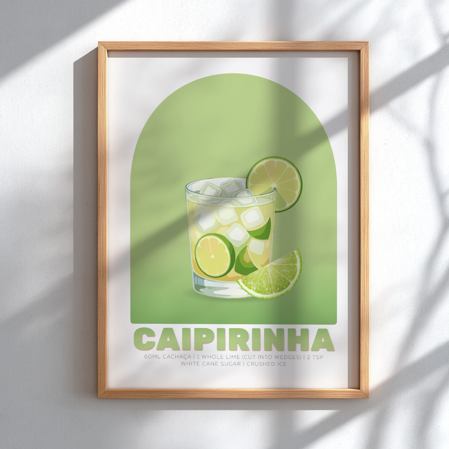 Caipirinha Cocktail Poster - Drinks Wall Art