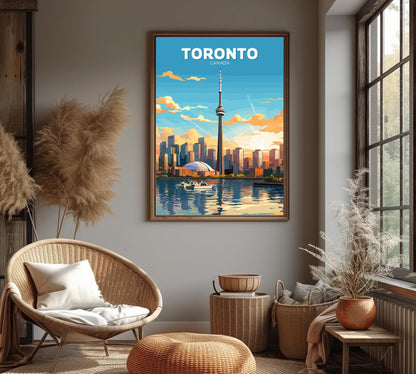 Toronto Downtown Poster: Toronto Skyline Print