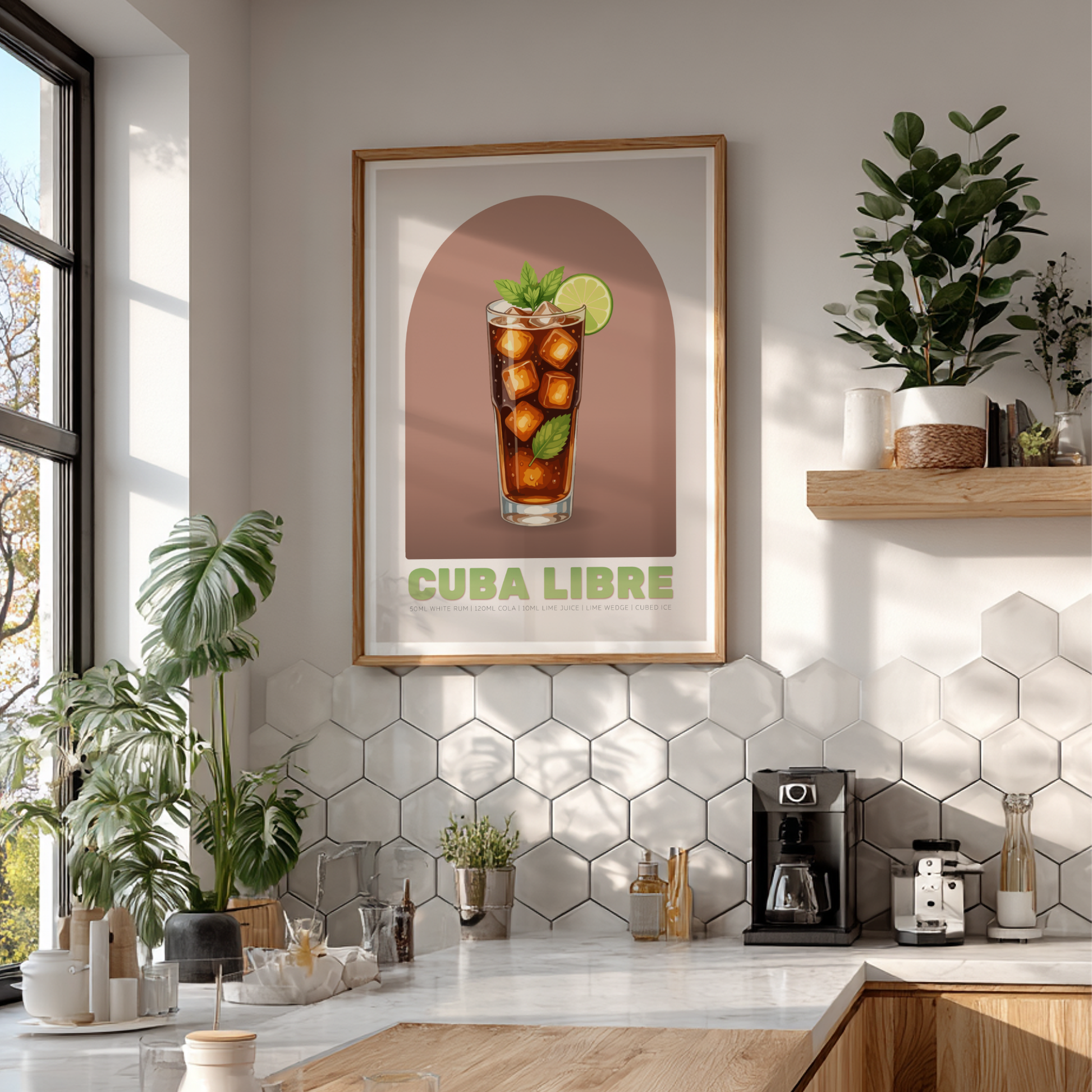 Cuba Libre Cocktail Poster - Drinks Wall Art