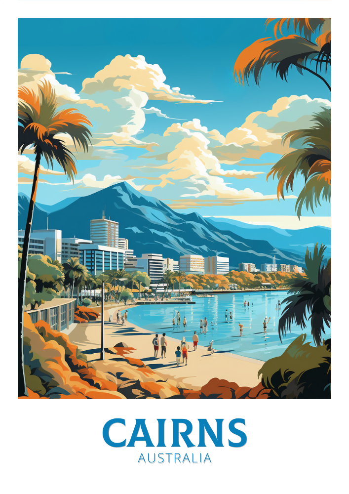 Australia CAIRNS TRAVEL PRINT - WALLART AUSTRALIA