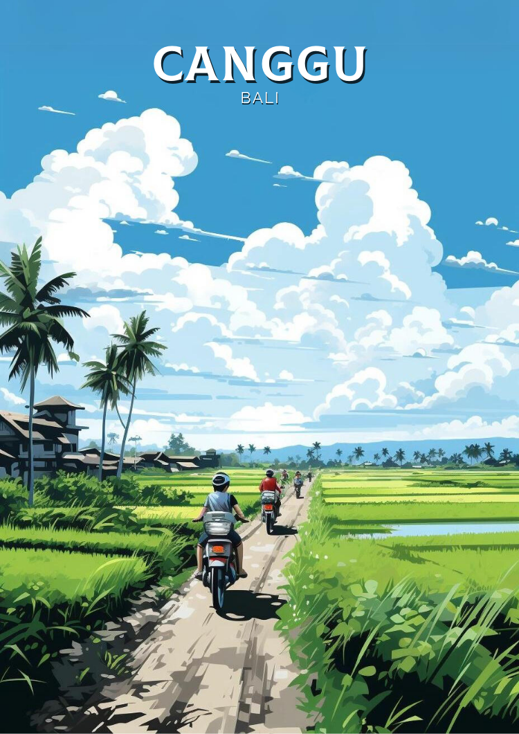 Asian CANGGU PRINT - BALI ARTWORK