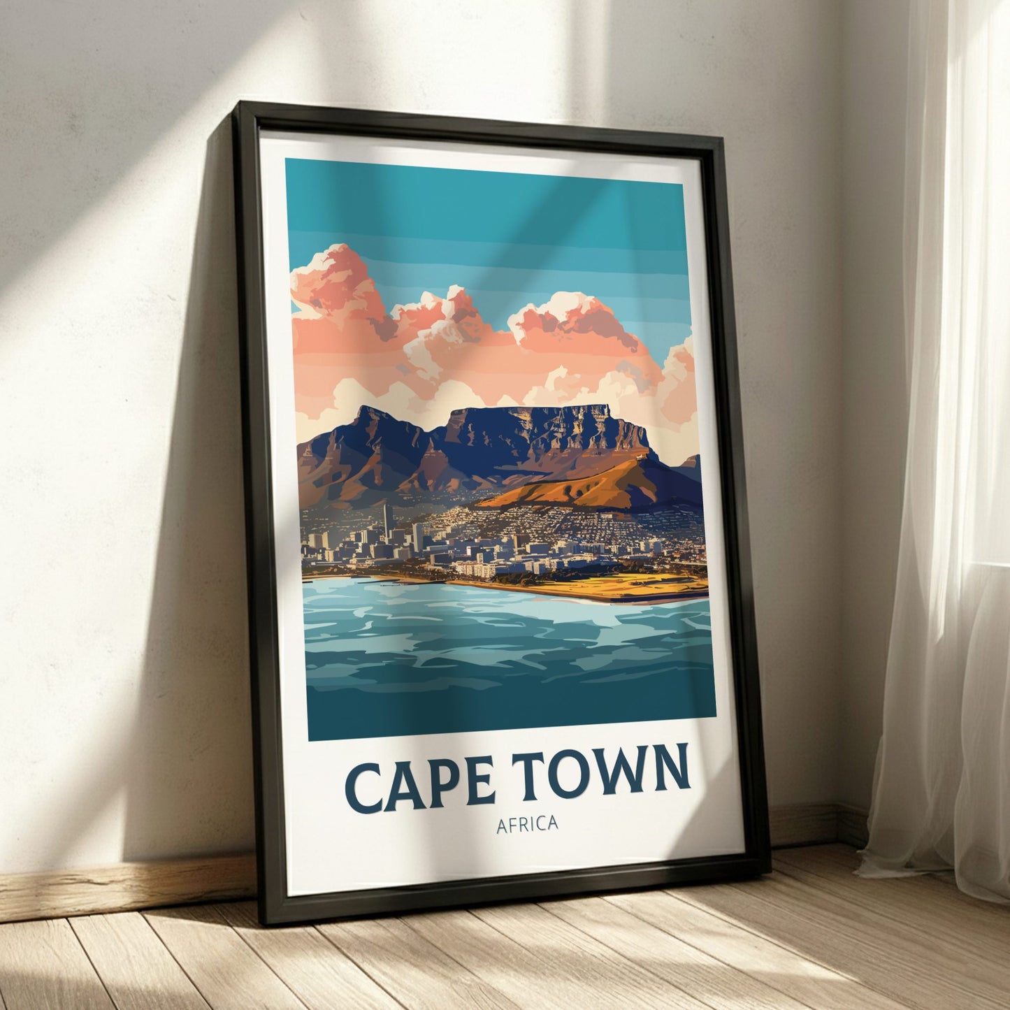 Kapstadt Vintage-Druck – Küstendesign aus Südafrika