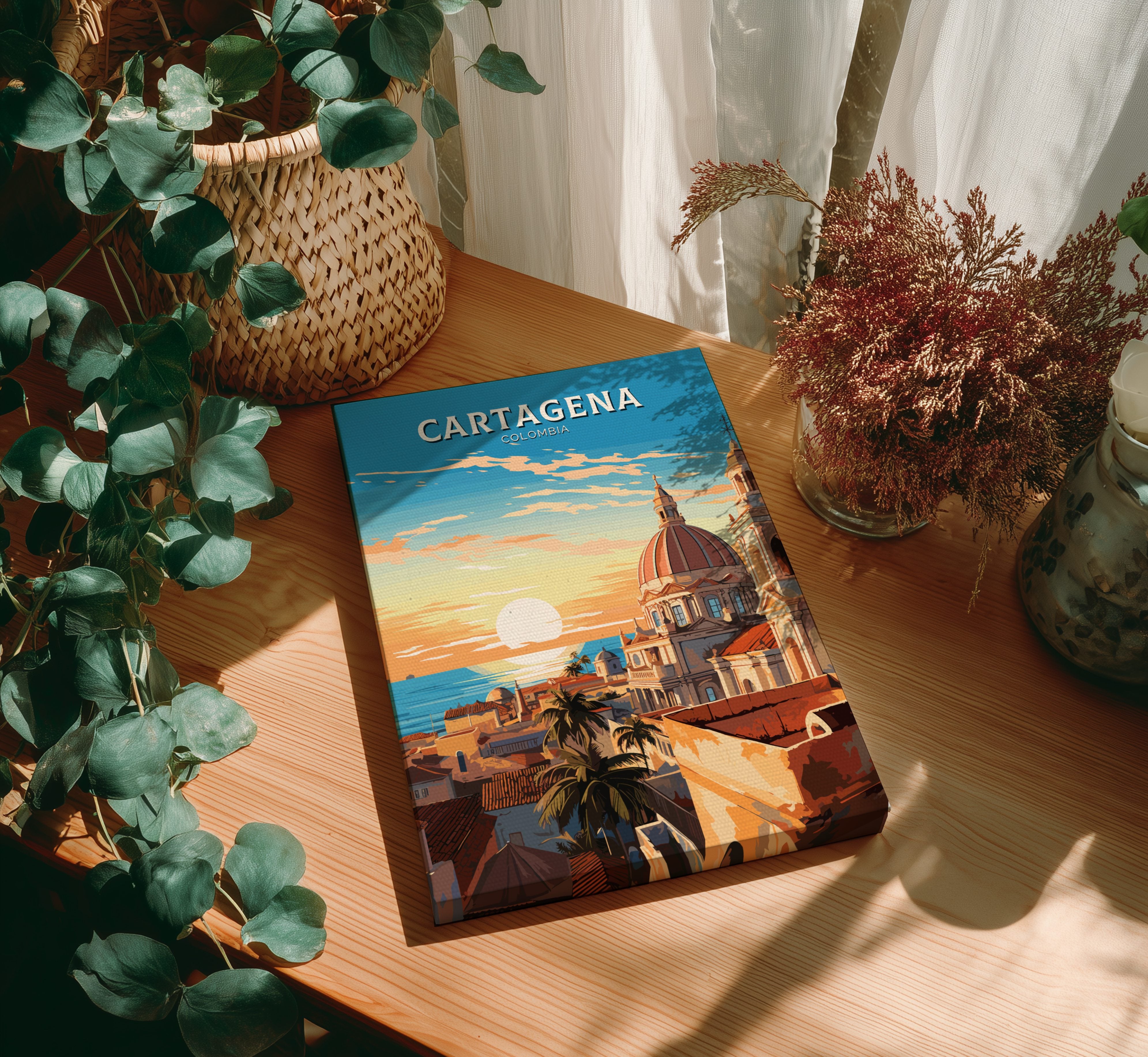 South America CARTAGENA POSTER - COLOMBIA CITY PRINT