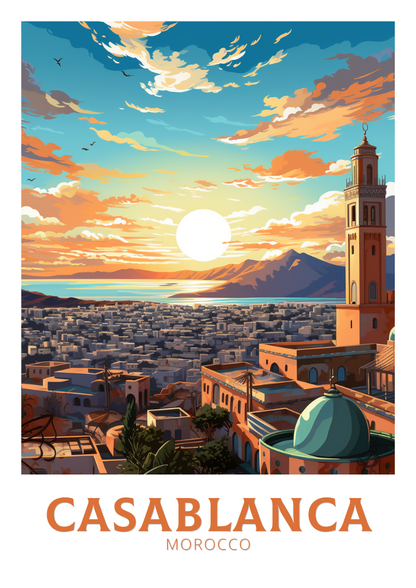 Casablanca Print - Retro Artwork