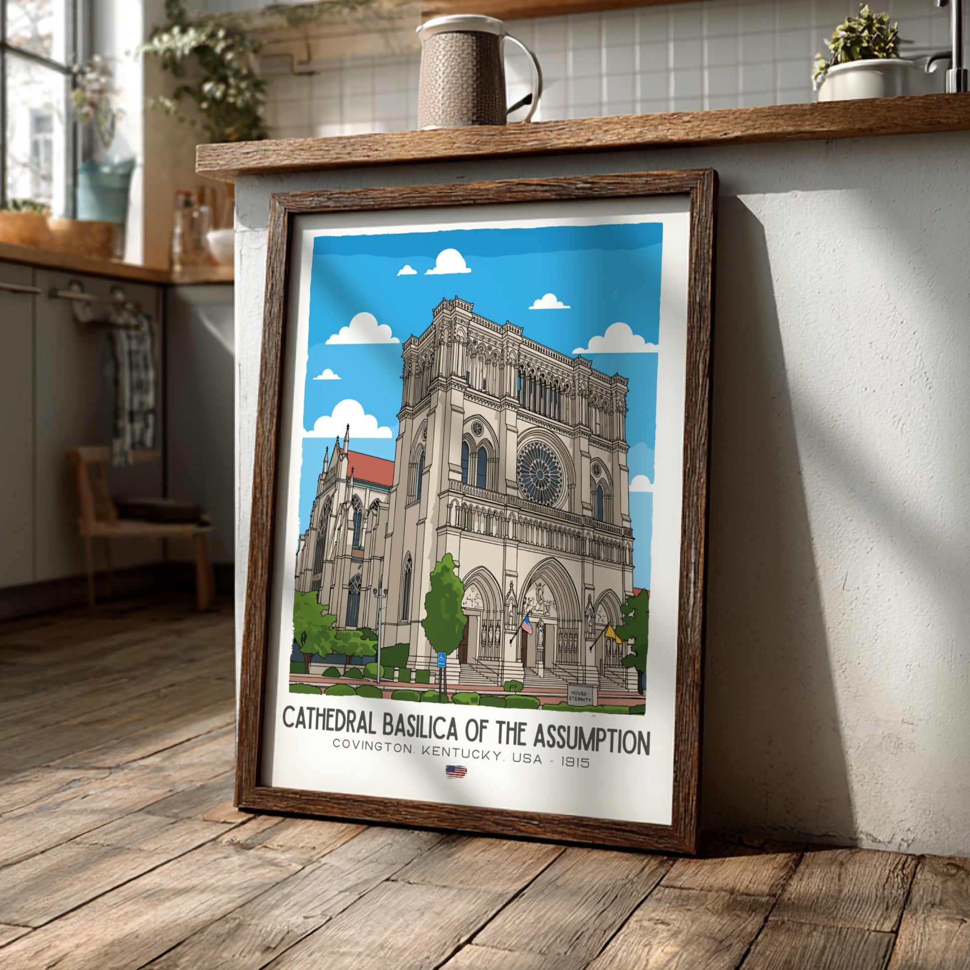 Cathedral Basilica of the Assumption Art - The French Gothic Masterpiece Wall Print