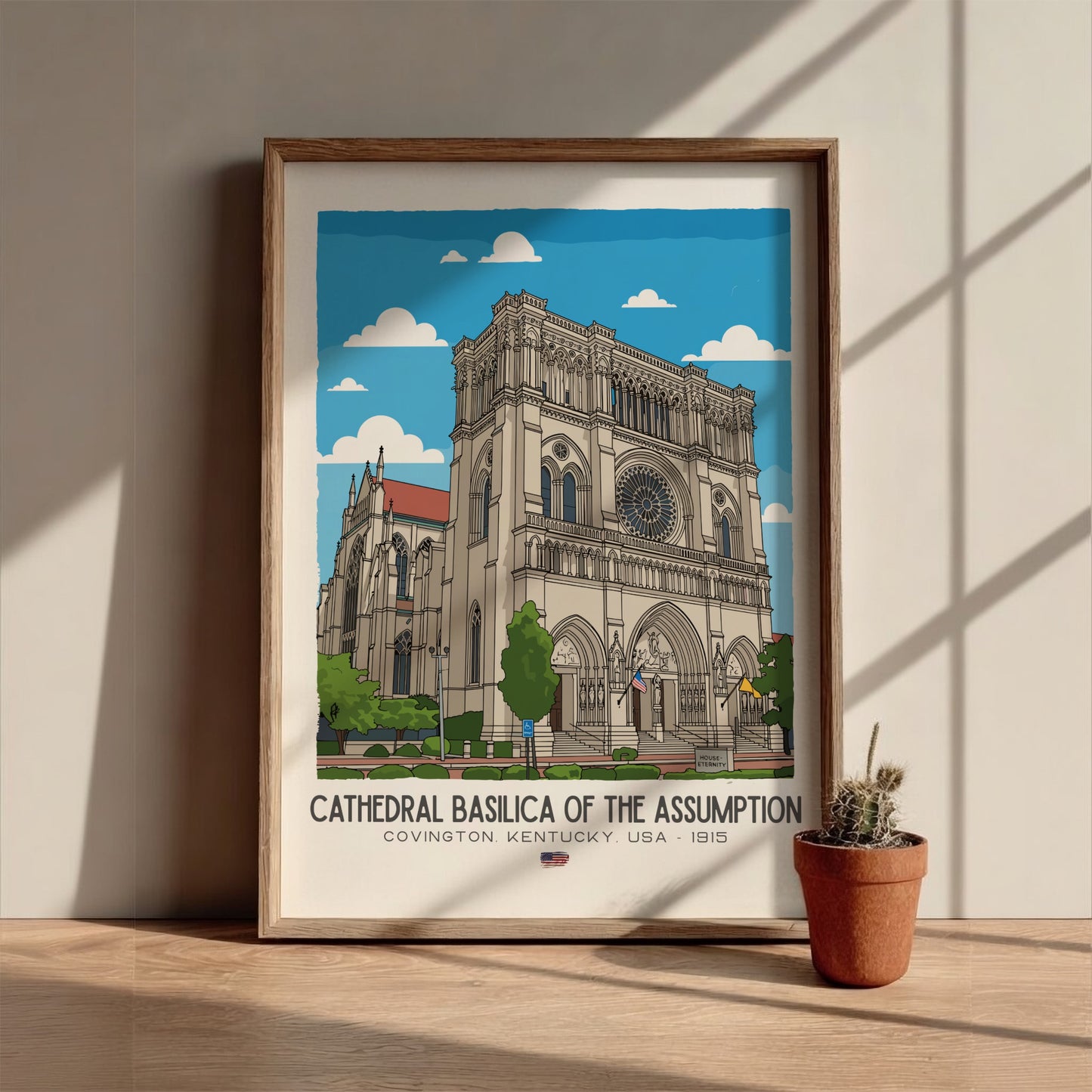 Cathedral Basilica of the Assumption Art - The French Gothic Masterpiece Wall Print