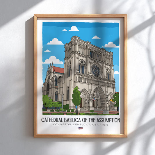 Cathedral Basilica of the Assumption Art - The French Gothic Masterpiece Wall Print