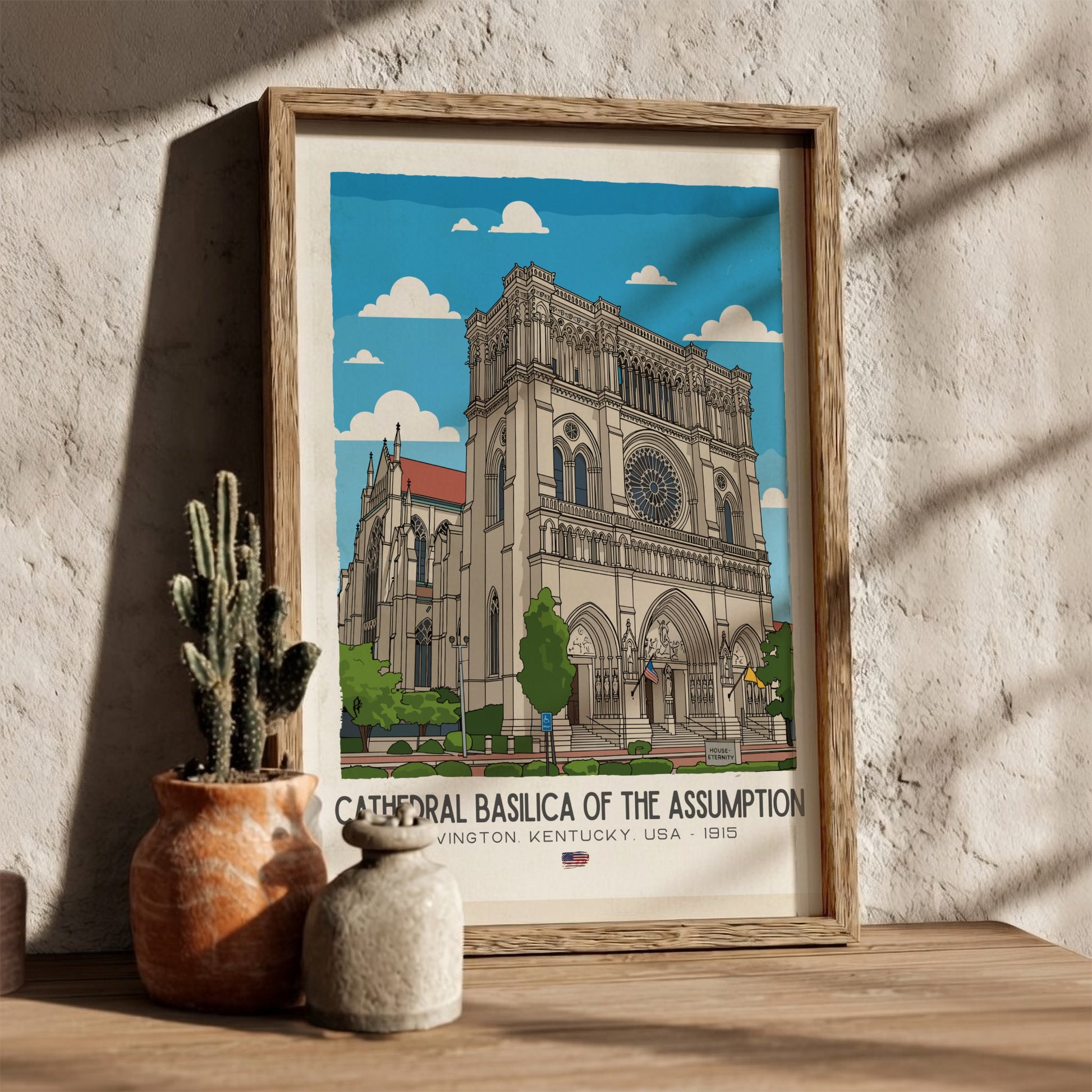 Cathedral Basilica of the Assumption Art - The French Gothic Masterpiece Wall Print