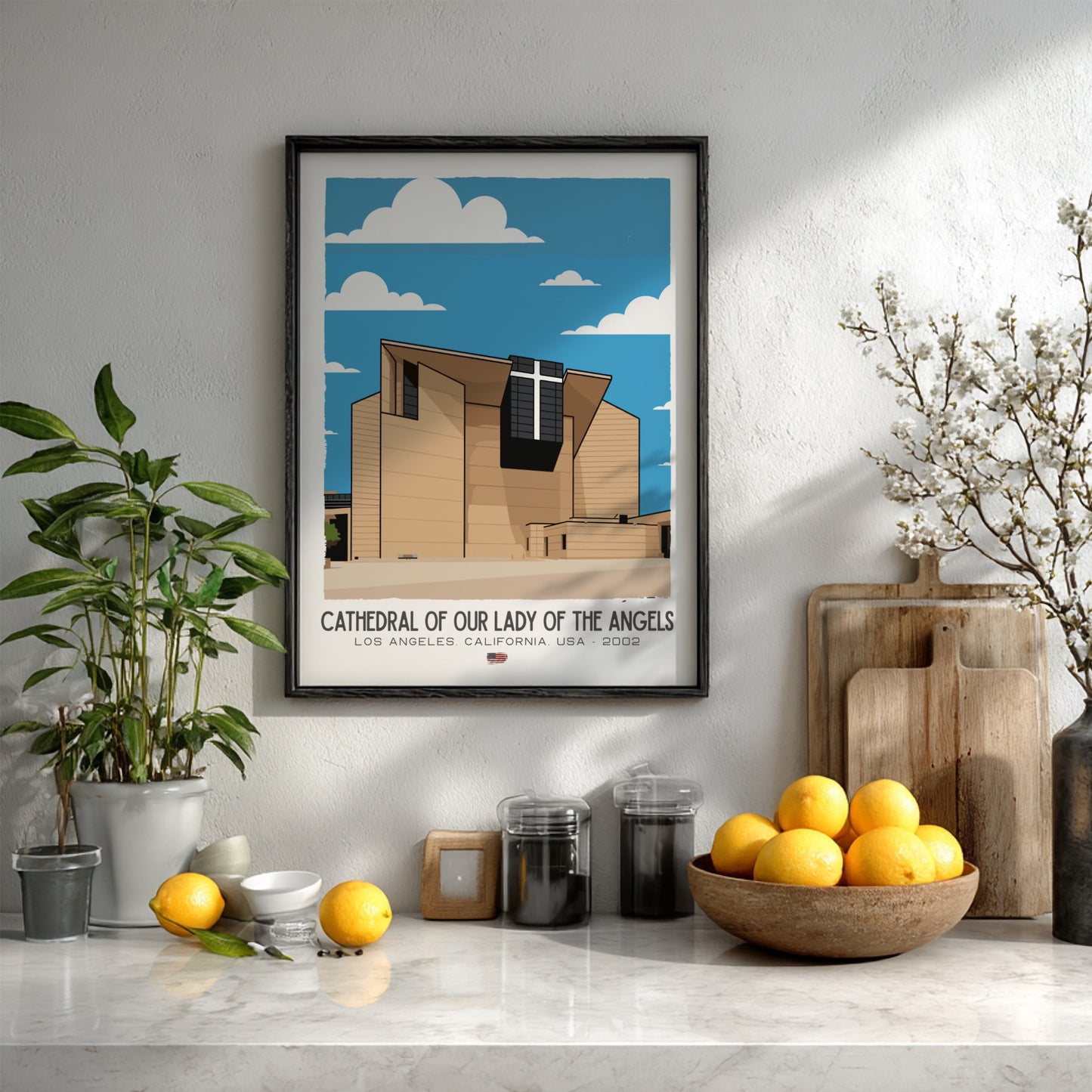 Cathedral of Our Lady of the Angels Art - The Contemporary Masterpiece Wall Print