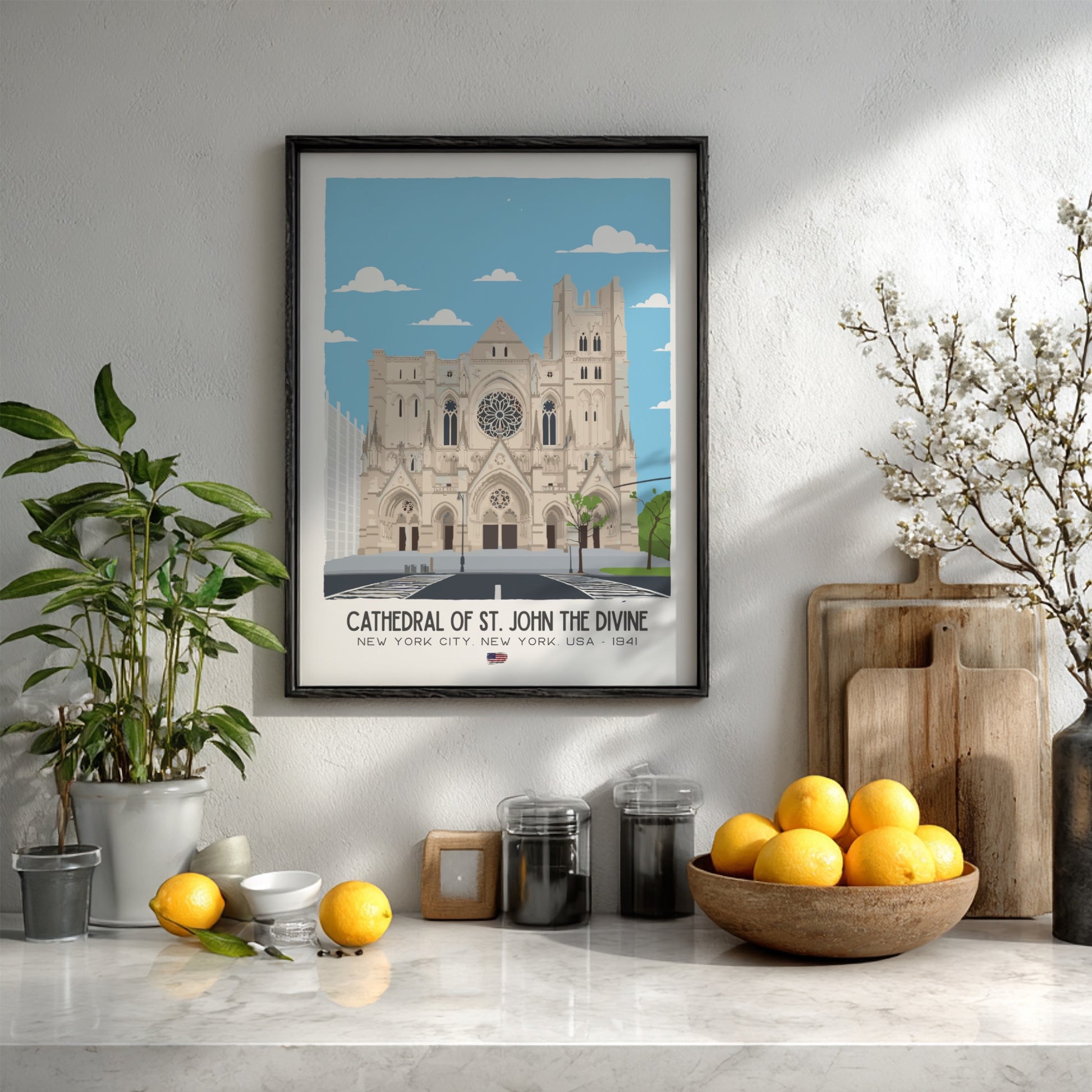Cathedral of St. John the Divine Art - The Gothic Giant Wall Print