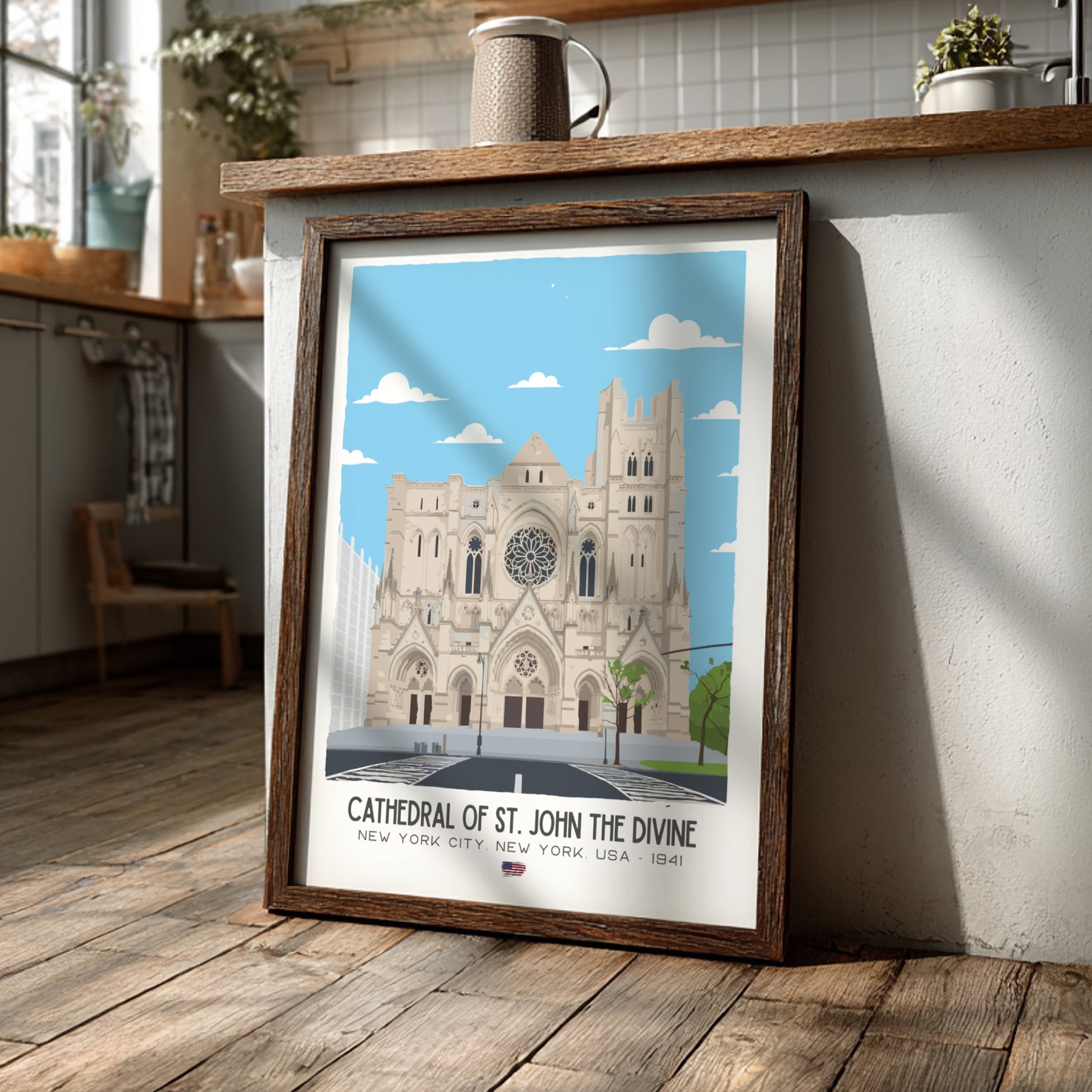 Cathedral of St. John the Divine Art - The Gothic Giant Wall Print