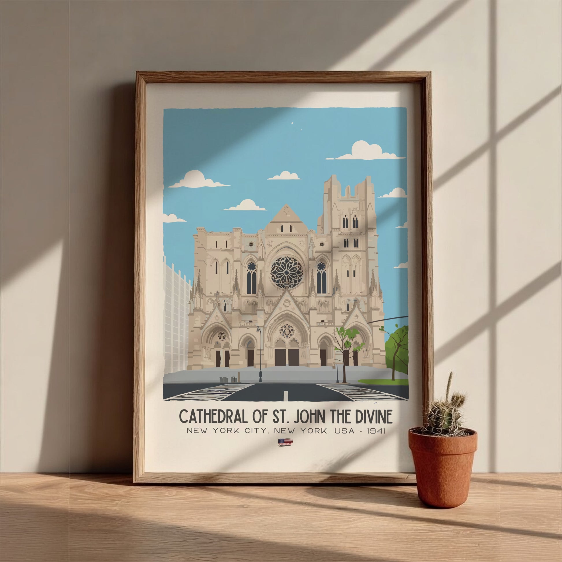 Cathedral of St. John the Divine Art - The Gothic Giant Wall Print