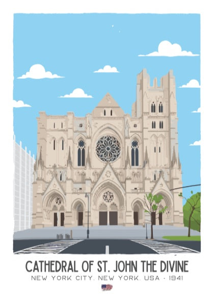 Cathedral of St. John the Divine Art - The Gothic Giant Wall Print