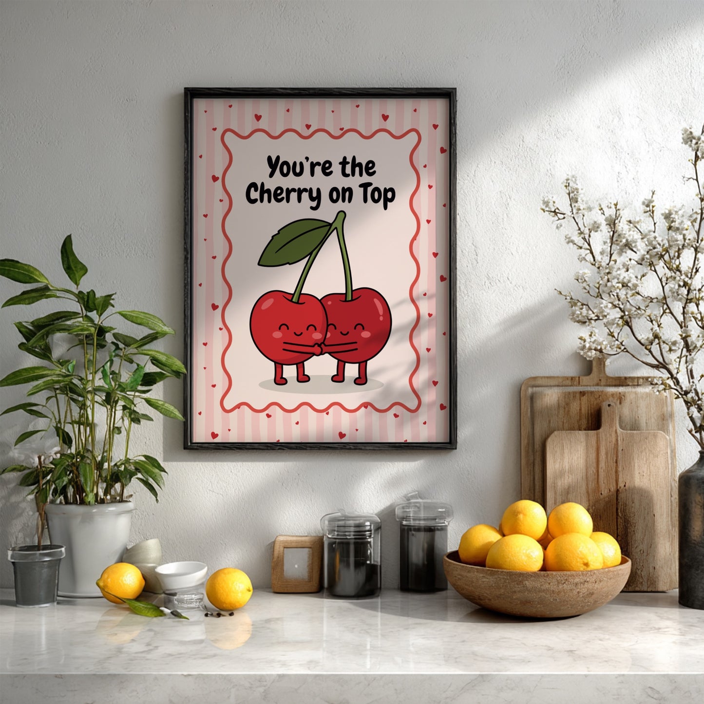 Cherry - Cherry on the Top - Kitchen Wall Art
