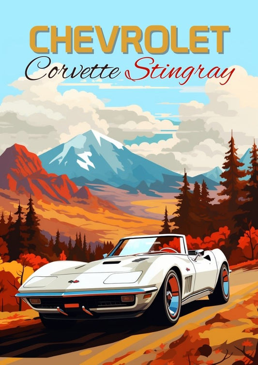 Affiche de la Chevrolet Corvette Stingray