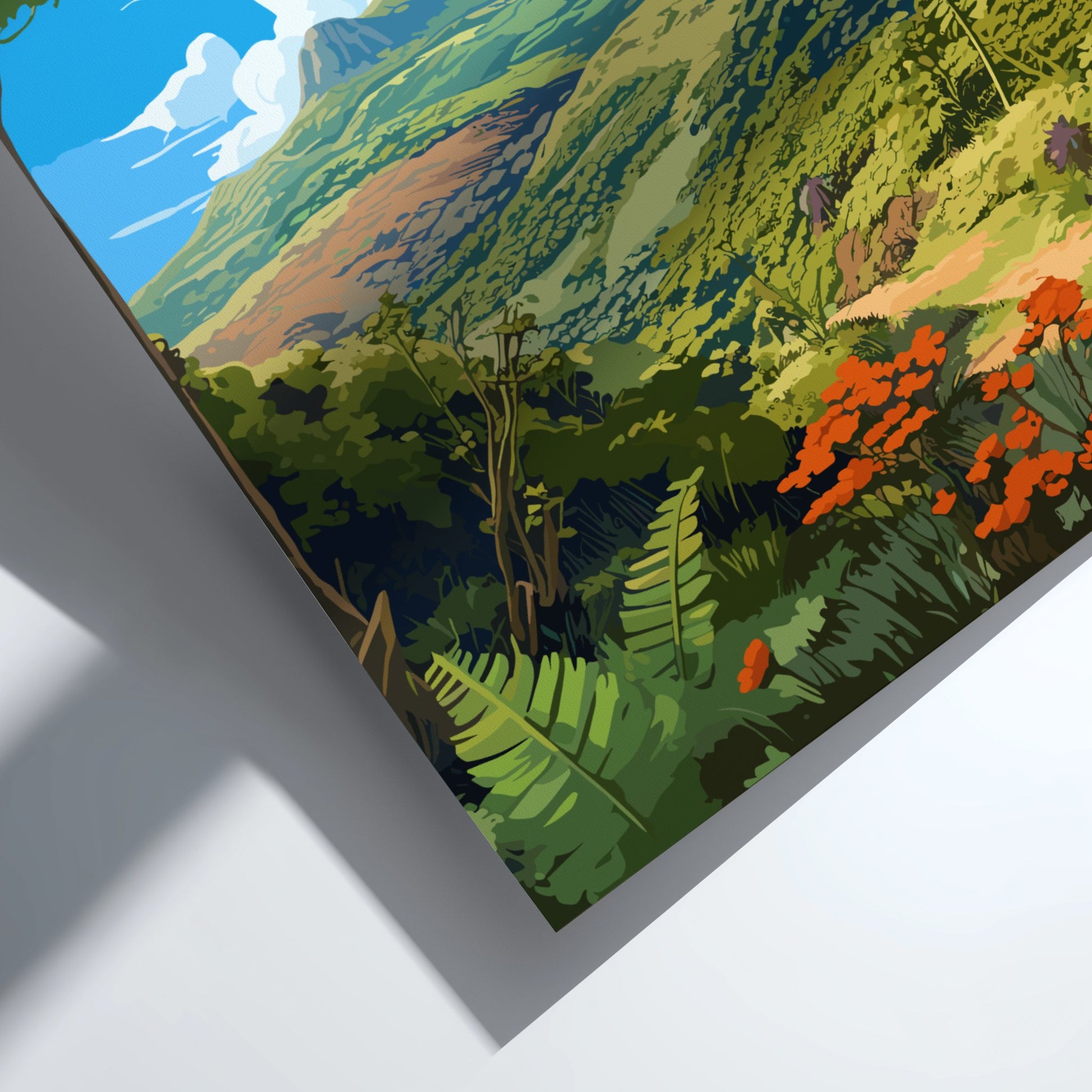 Christoffel Curacao travel poster - zoomed in
