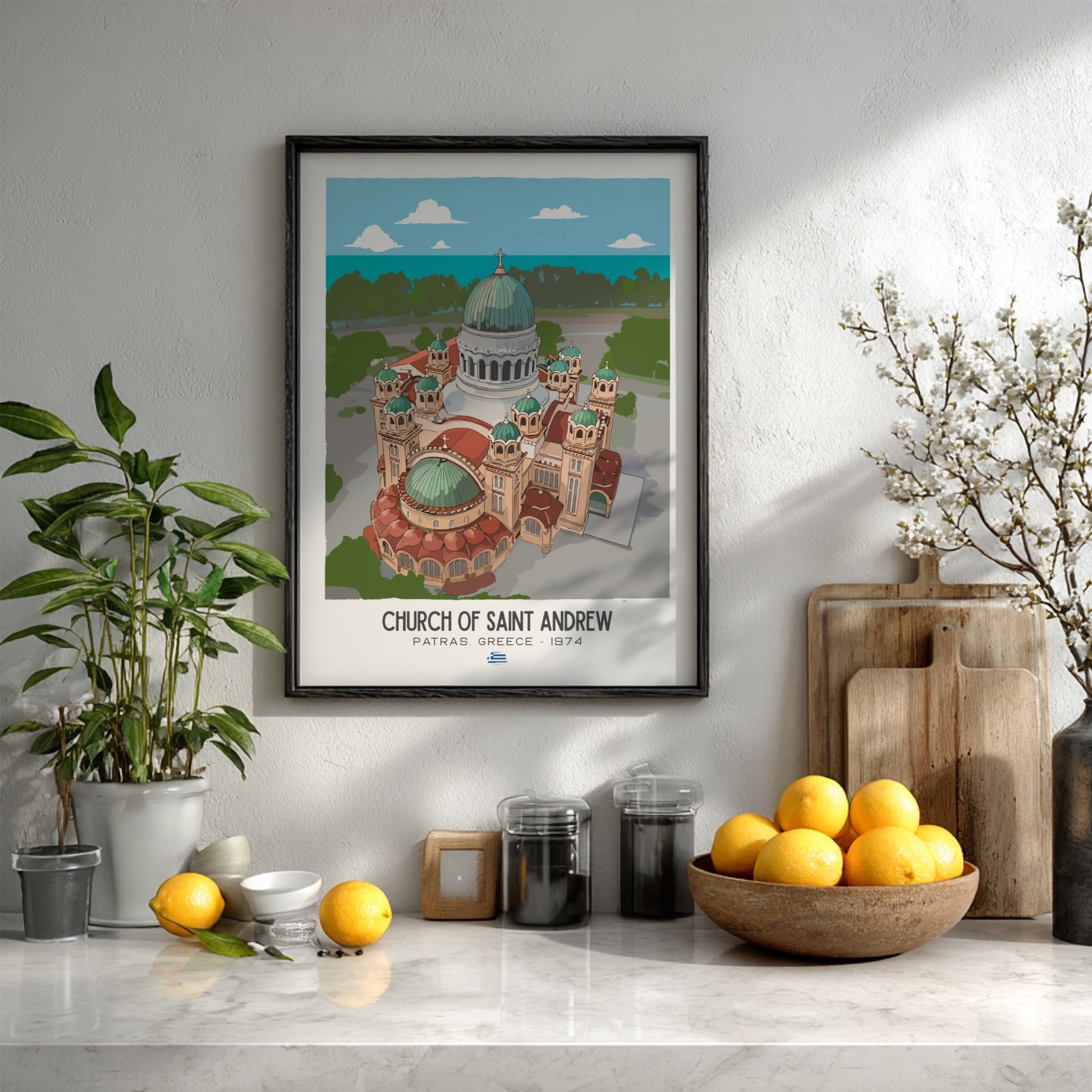 Church of Saint Andrew Art - The Byzantine Splendor Wall Print