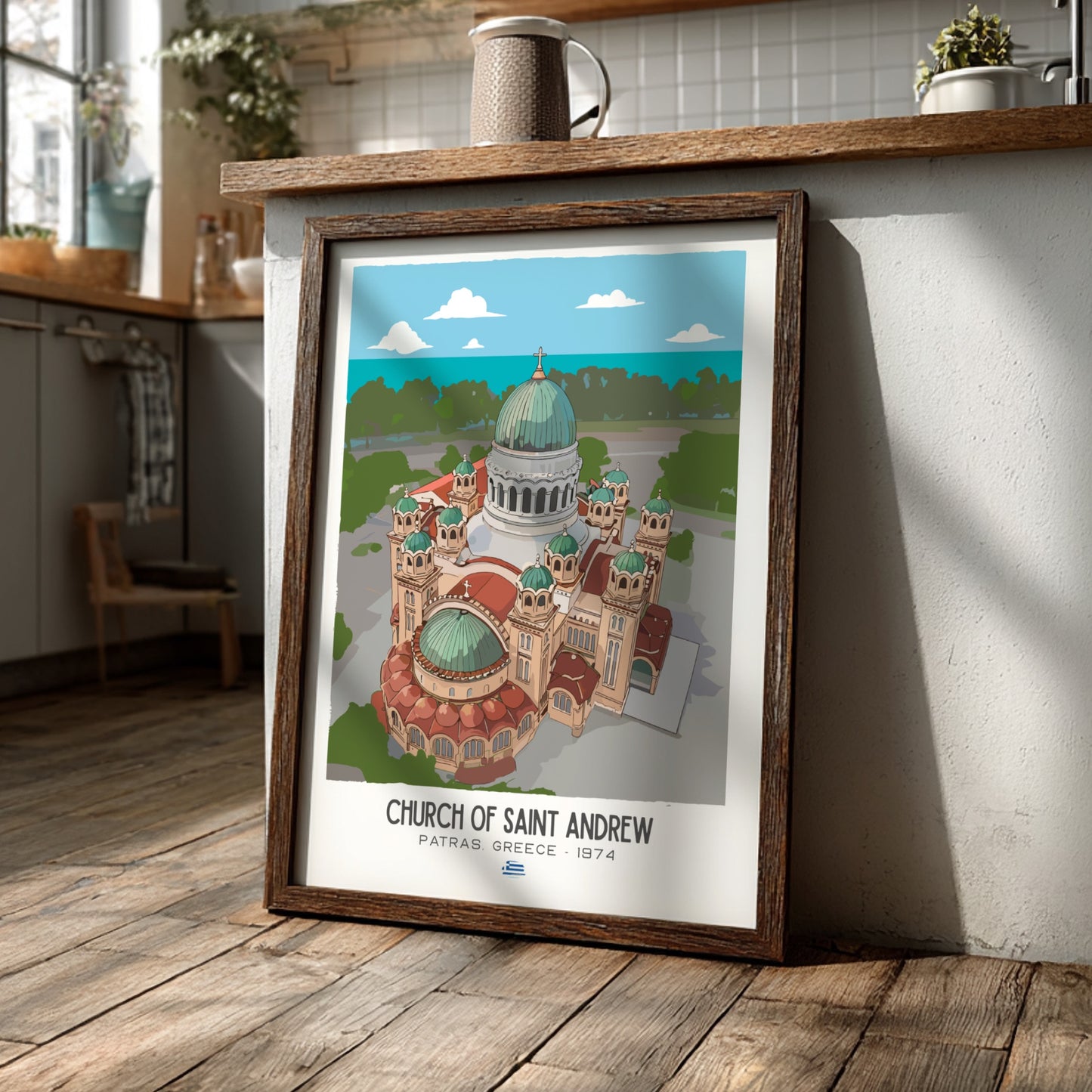 Church of Saint Andrew Art - The Byzantine Splendor Wall Print