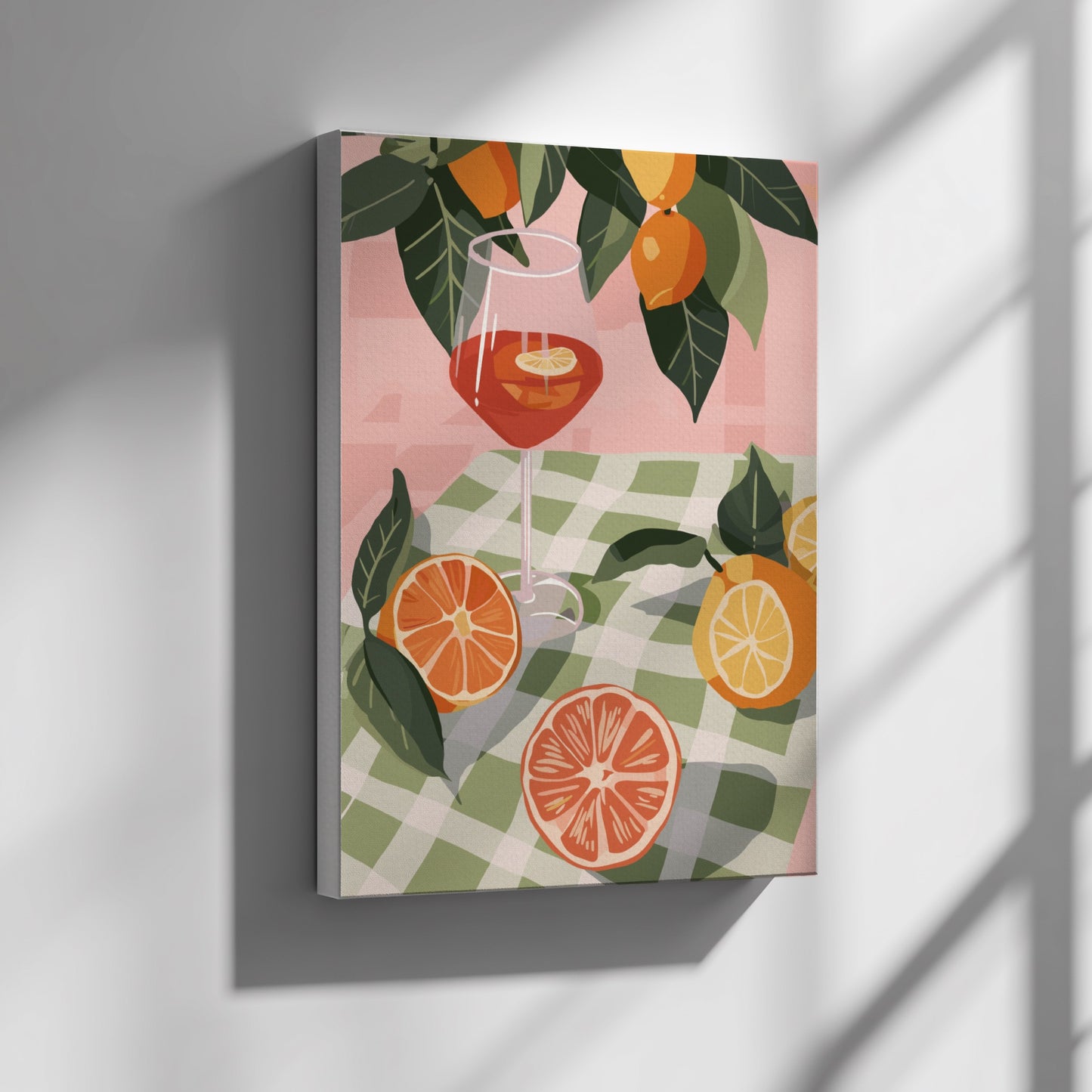 Citrus Table Poster - Fresh Fruit & Sunny Vibes Wall Art Print