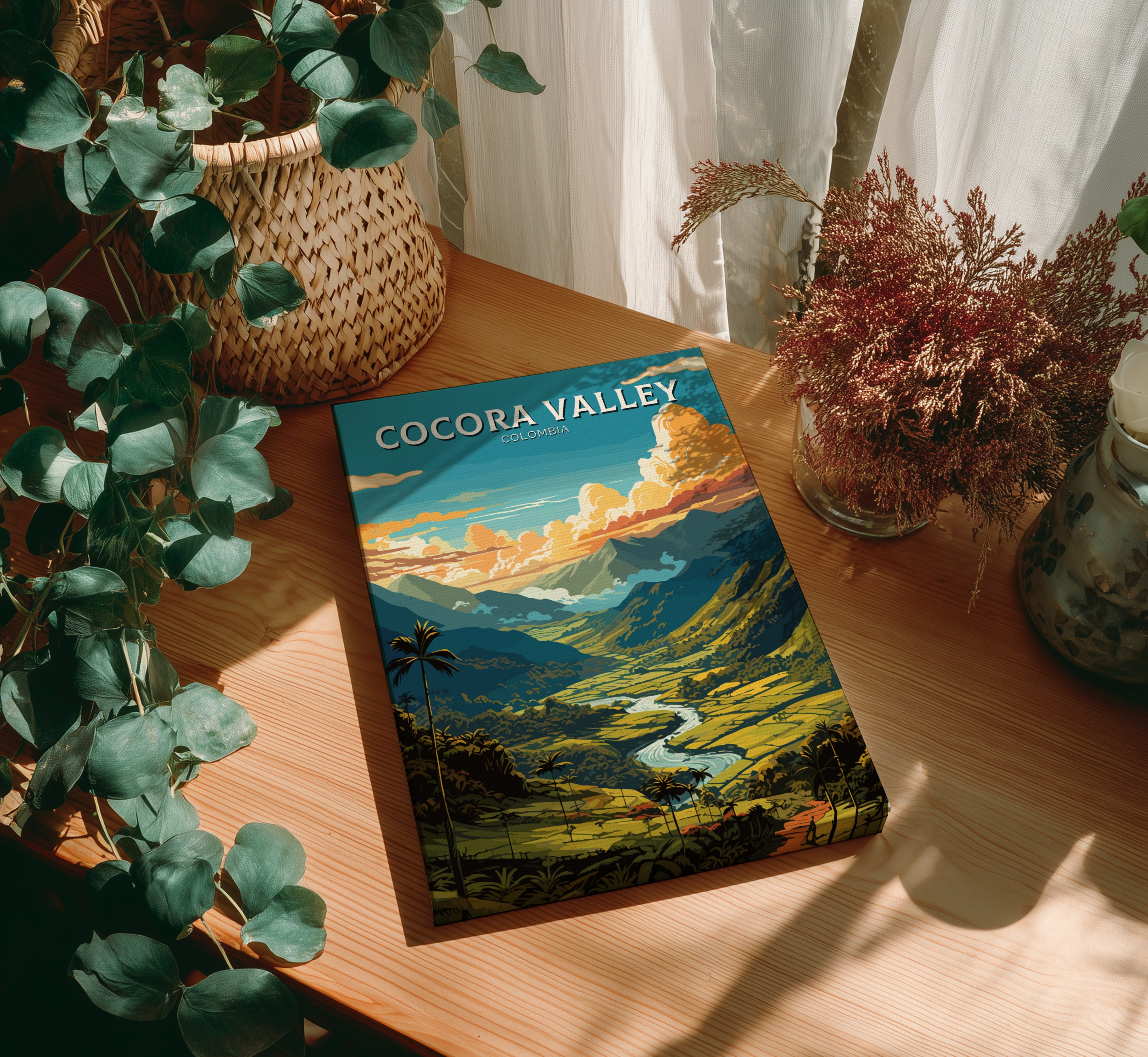 South America COCORA VALLEY POSTER - COLOMBIA NATURE PRINT