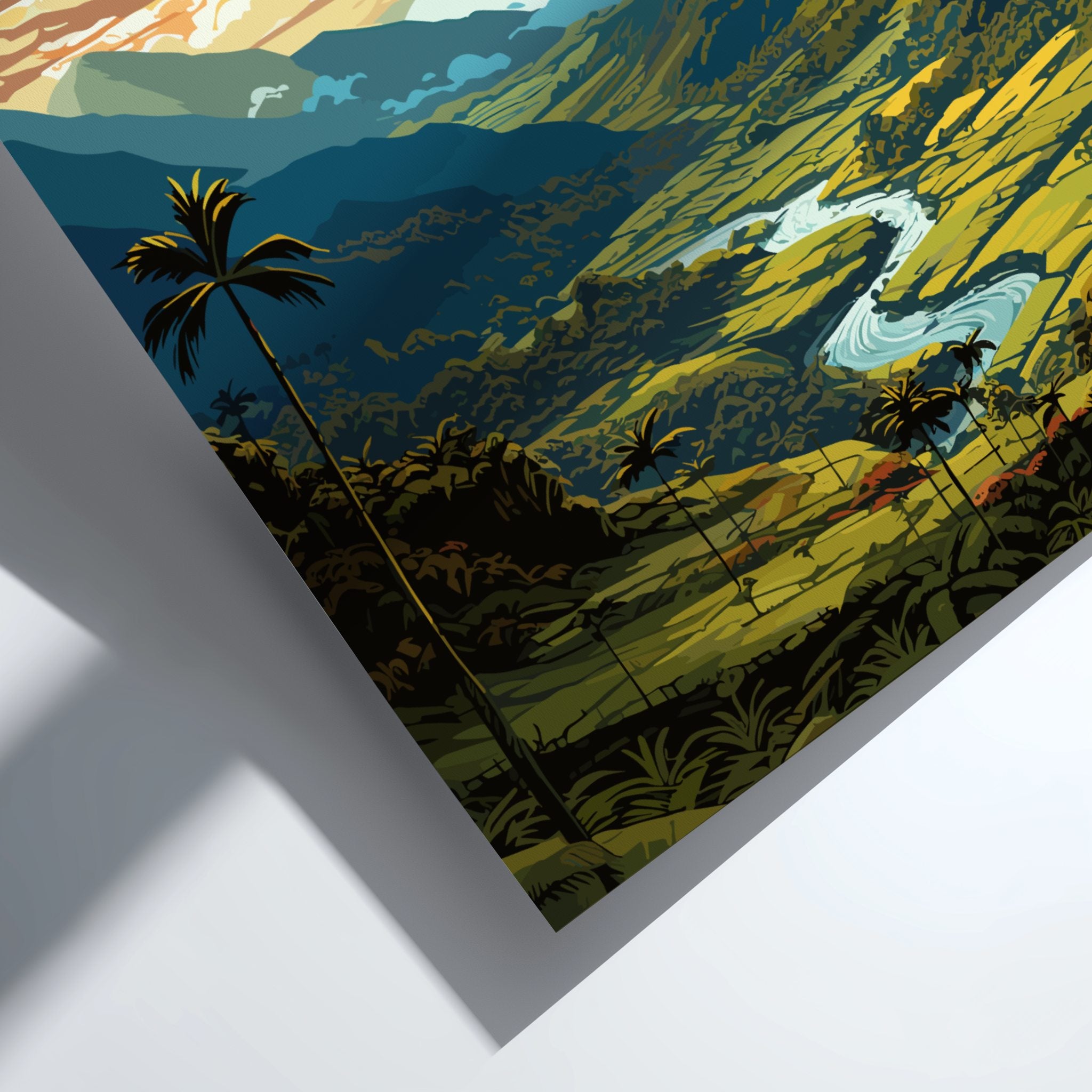 South America COCORA VALLEY POSTER - COLOMBIA NATURE PRINT