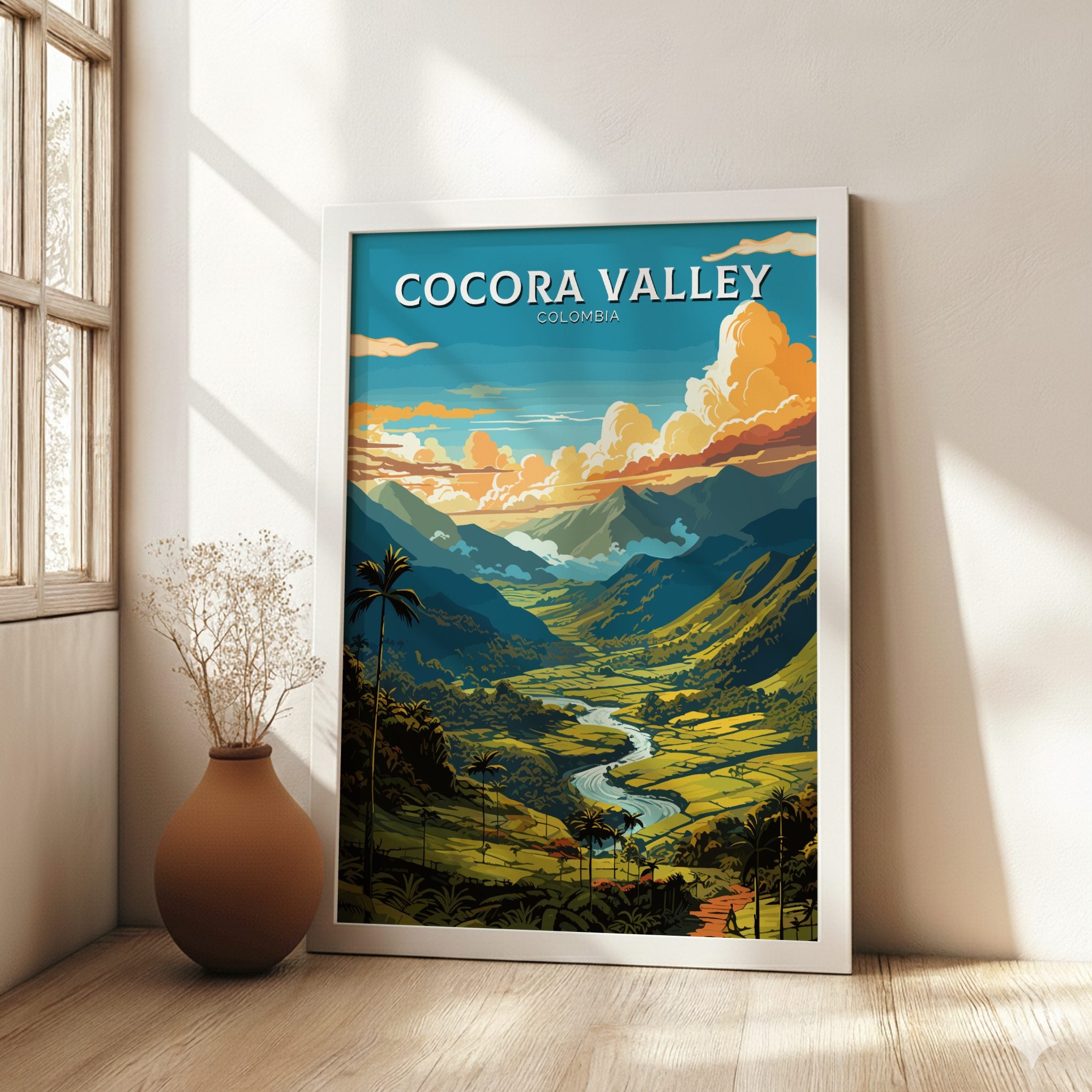 South America COCORA VALLEY POSTER - COLOMBIA NATURE PRINT