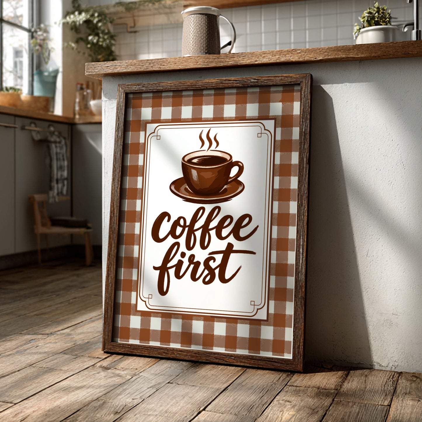 Coffee First - Kitchen Wall Art